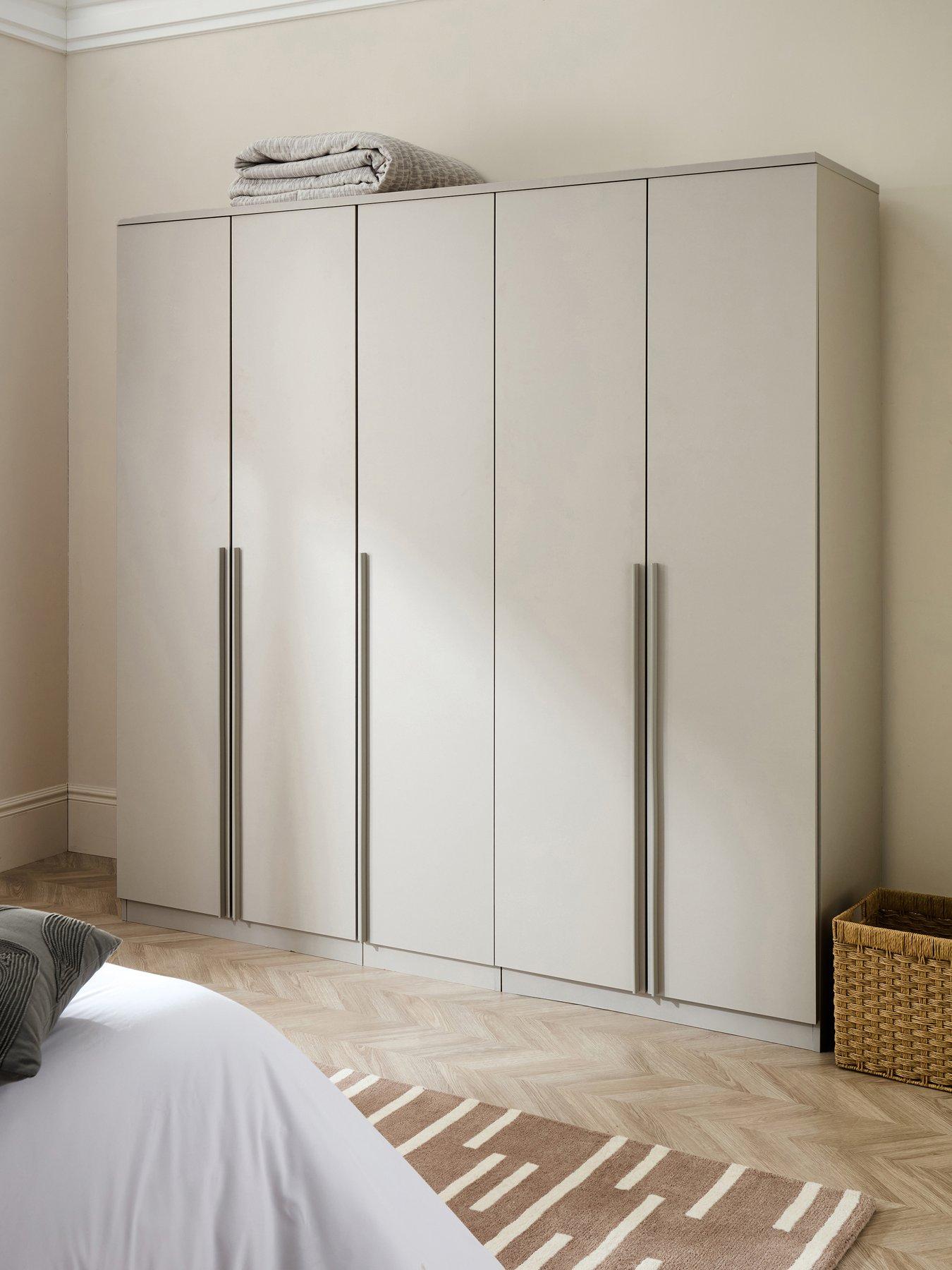 The Very Collection Murcia 5 Door Wardrobe - Oatmeal - FSC® Certified