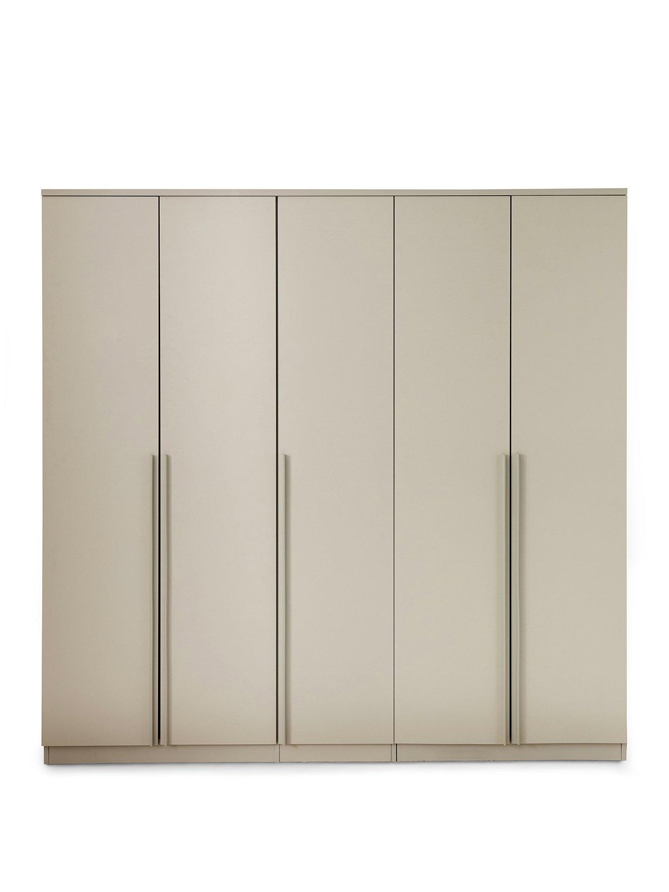 Image 2 of 7 of The Very Collection Murcia 5 Door Wardrobe - Oatmeal - FSC&reg; Certified