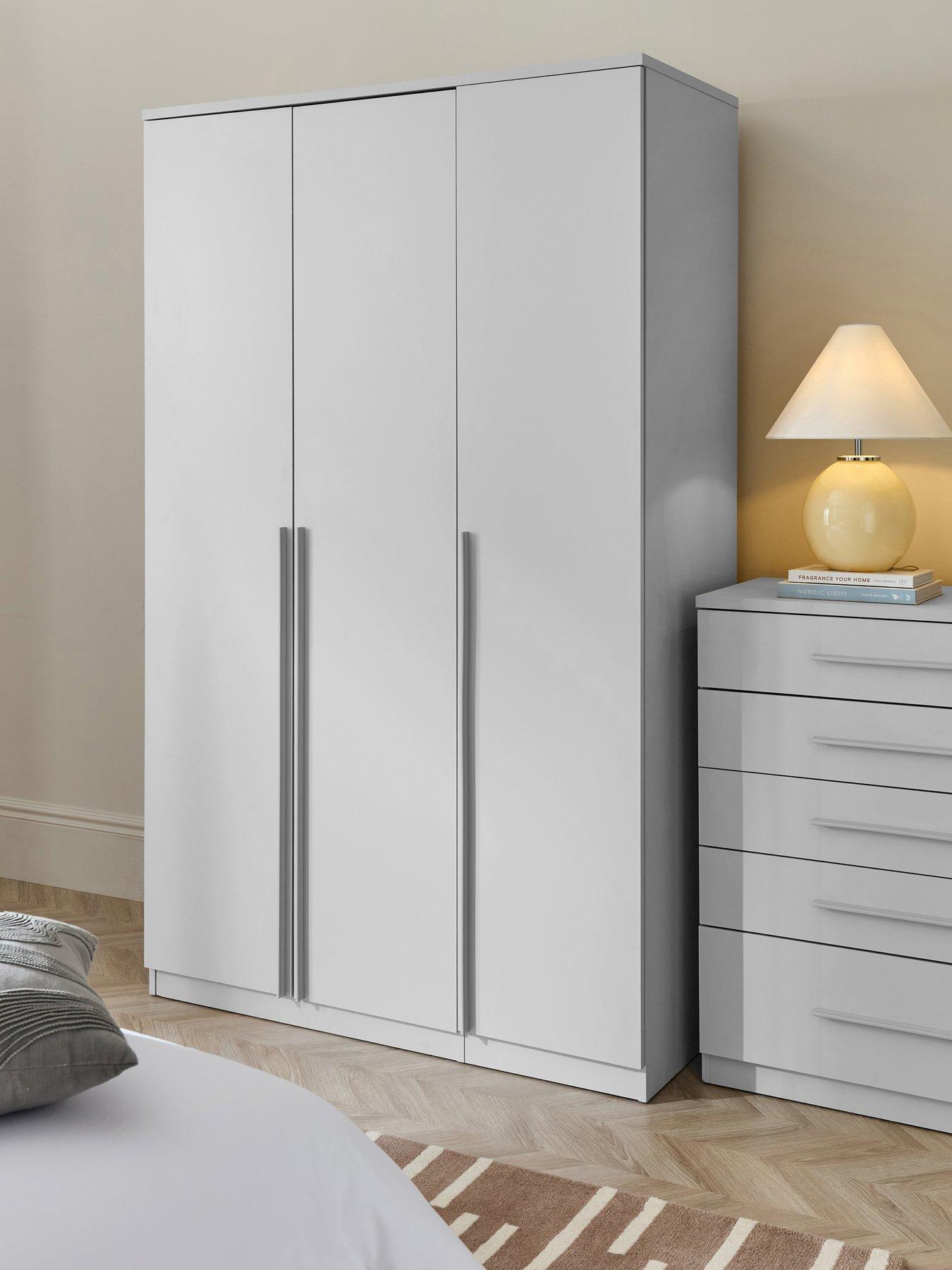 Image 1 of 7 of The Very Collection Murcia 3 Door Wardrobe - White - FSC&reg; Certified