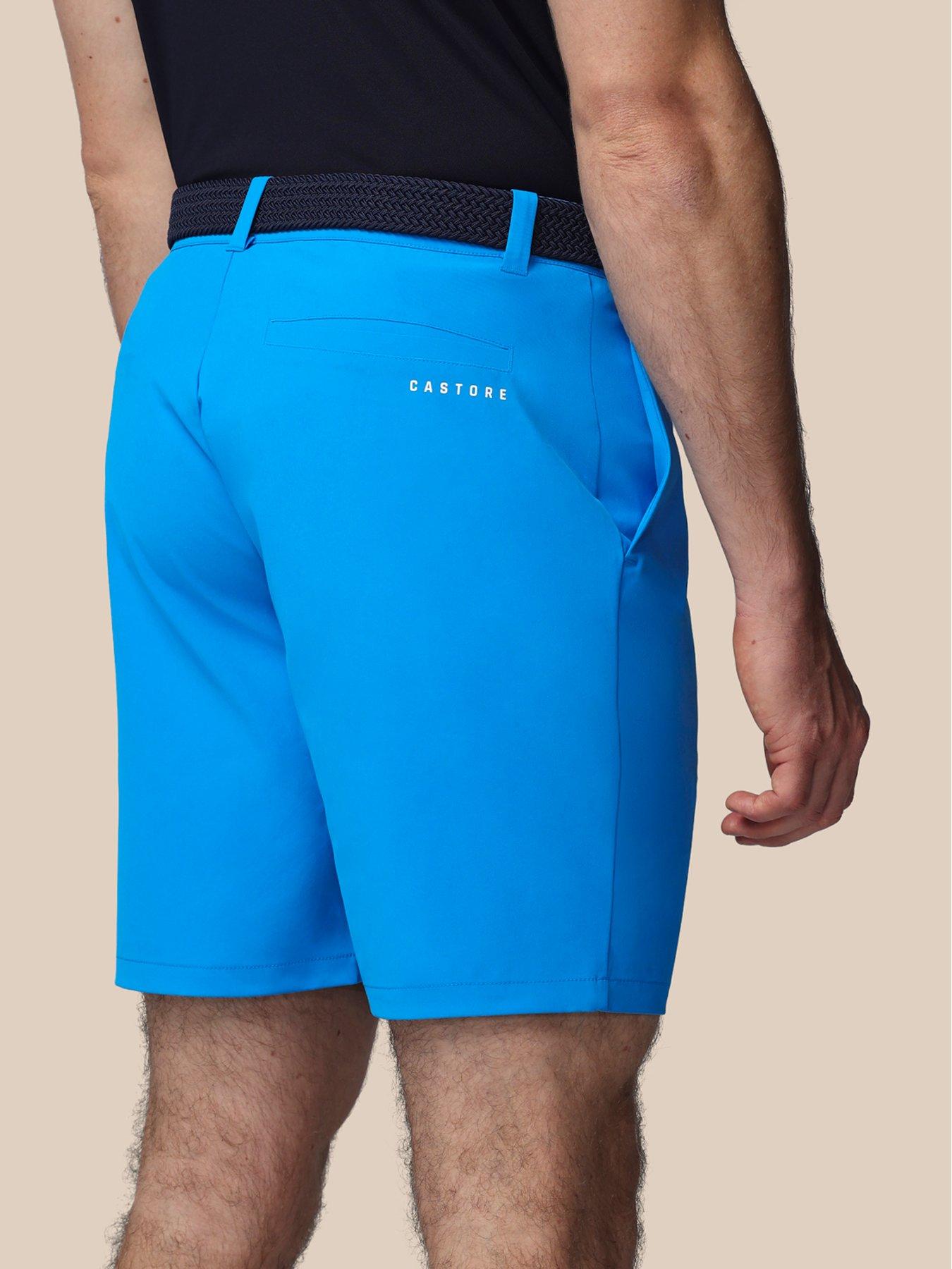  image of castore-mens-golf-shorts-ibiza-blue