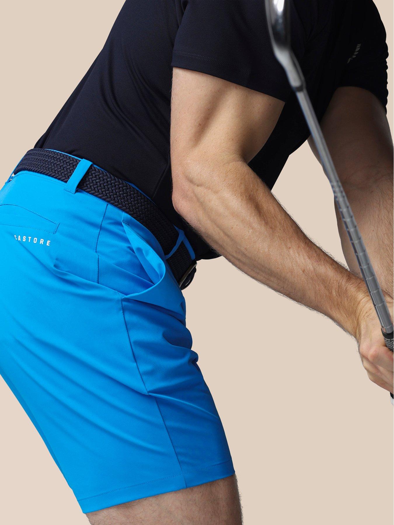  image of castore-mens-golf-shorts-ibiza-blue