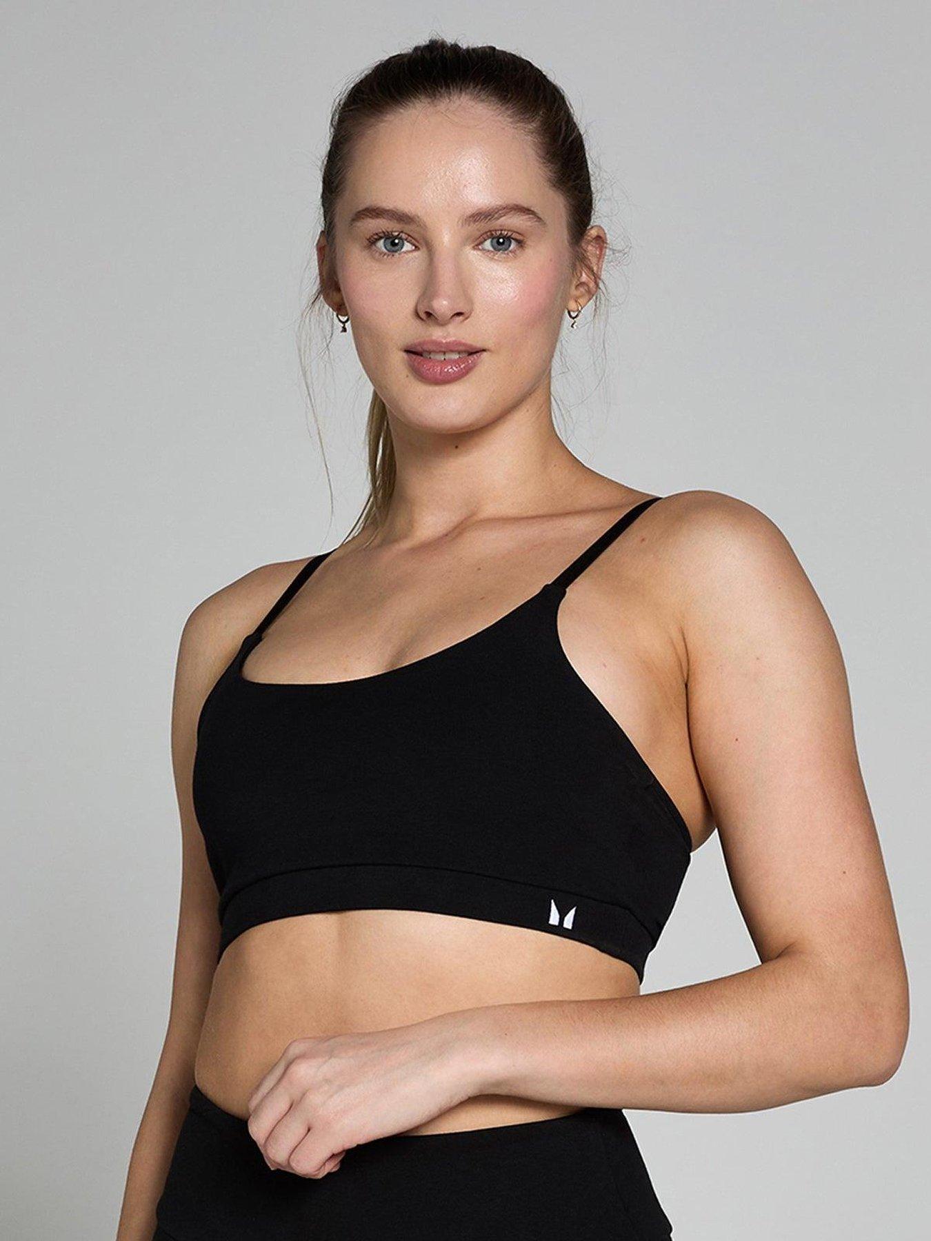  image of myprotein-womens-training-basics-bra-black