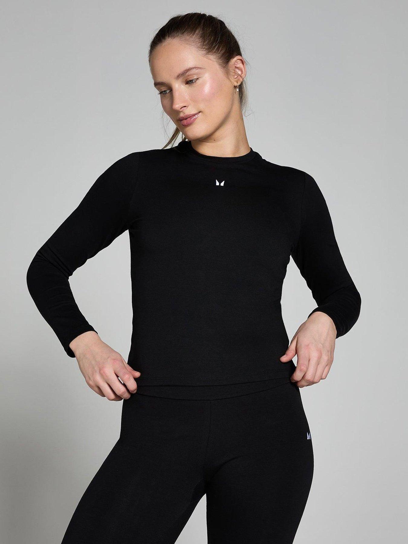 MyProtein Womens Training Basics Body Fit Long Sleeve - Black