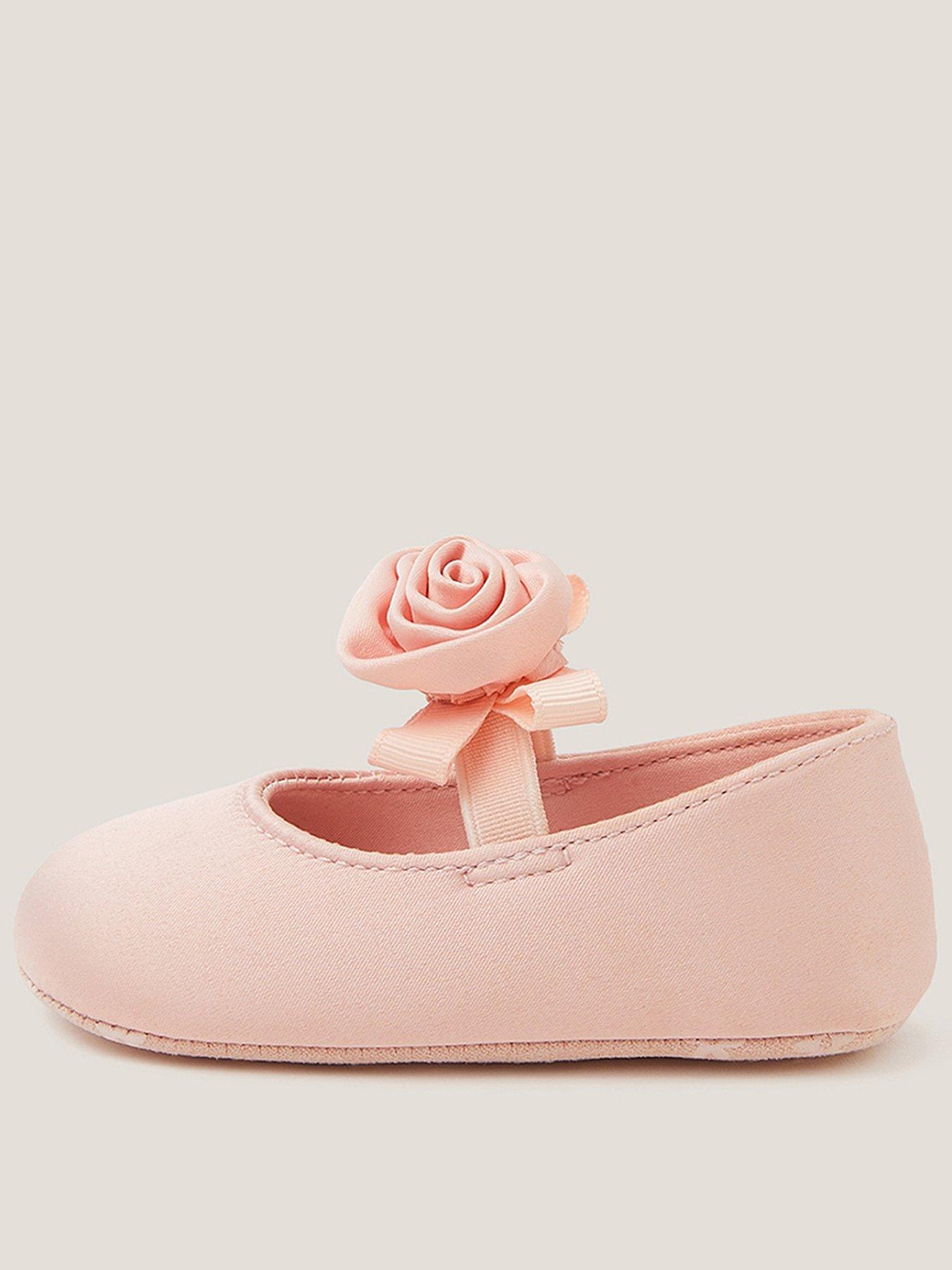 monsoon-baby-girls-rosette-booties-pink