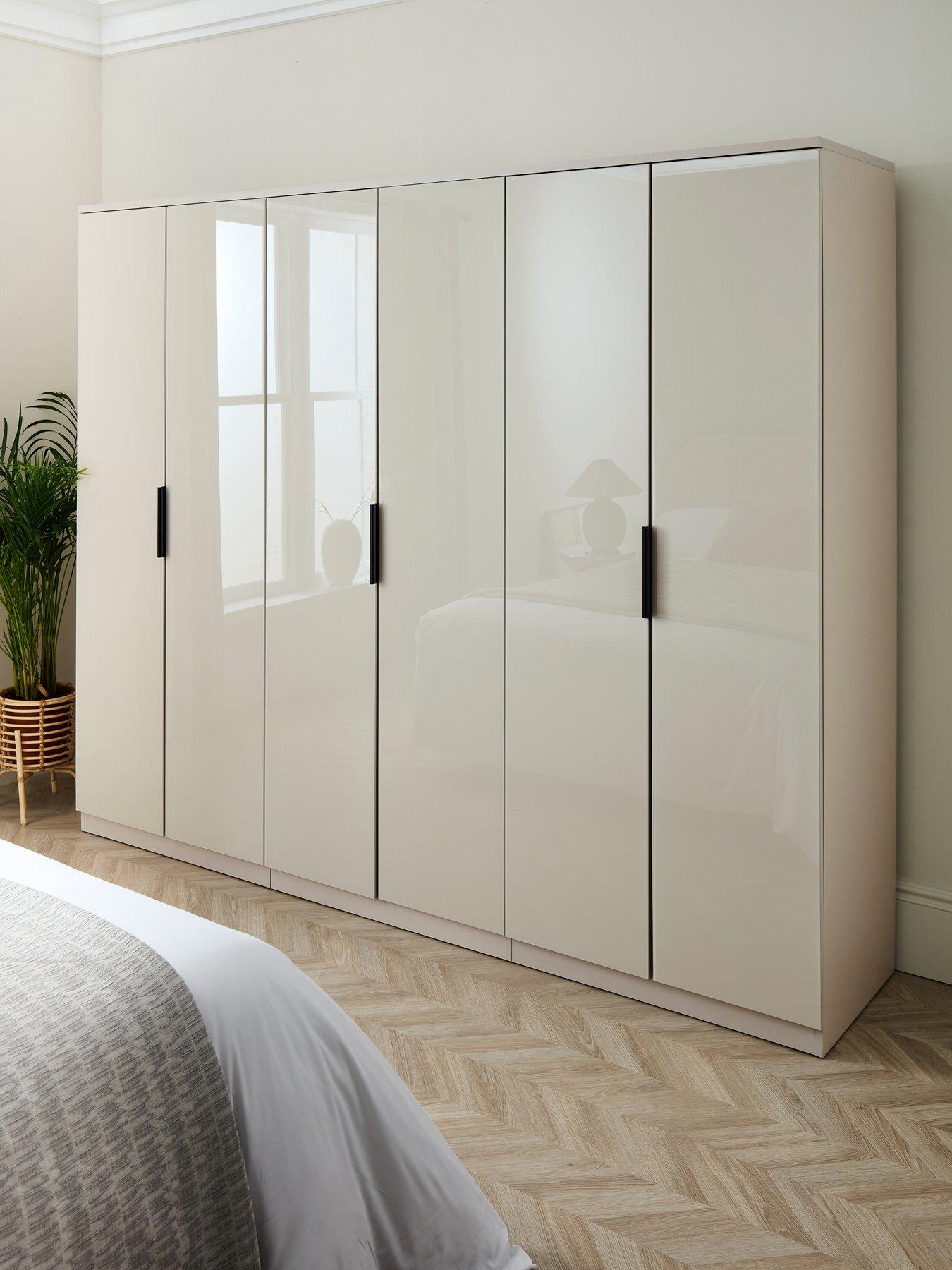 The Very Collection Palma Glass 6 Door Wardrobe - FSC® Certified
