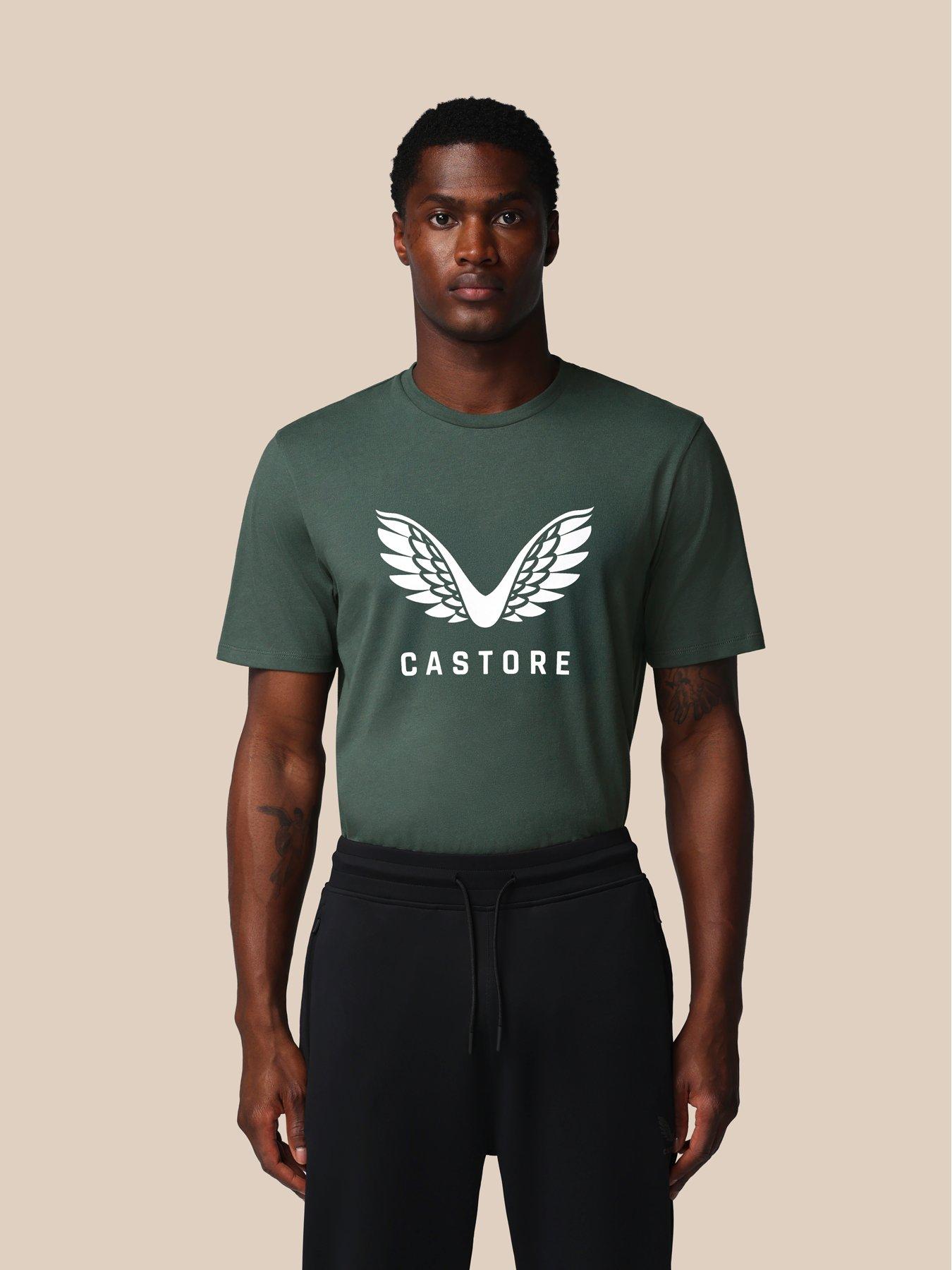 Image 1 of 7 of Castore Mens Training Graphic T-Shirt - Green