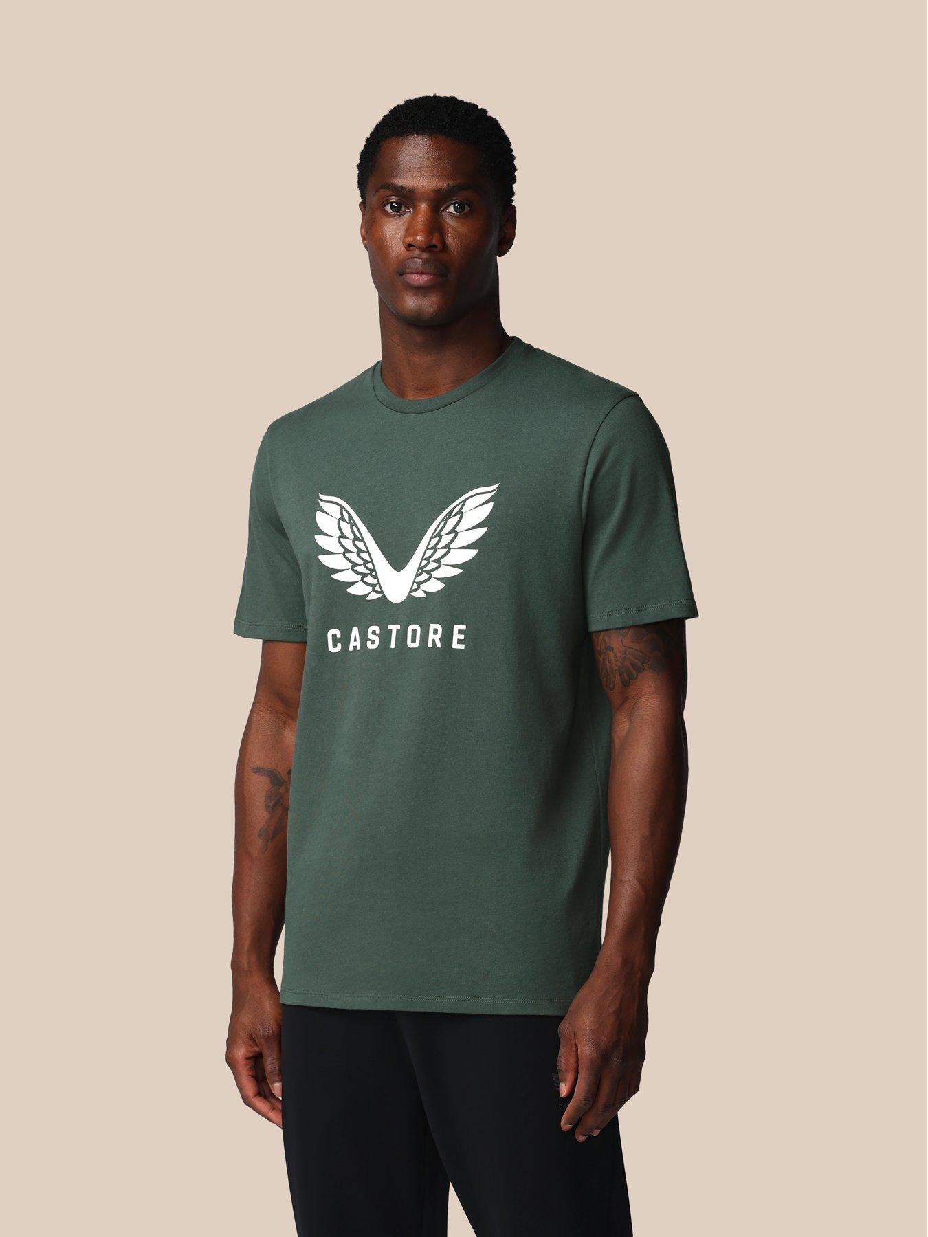 Image 4 of 7 of Castore Mens Training Graphic T-Shirt - Green