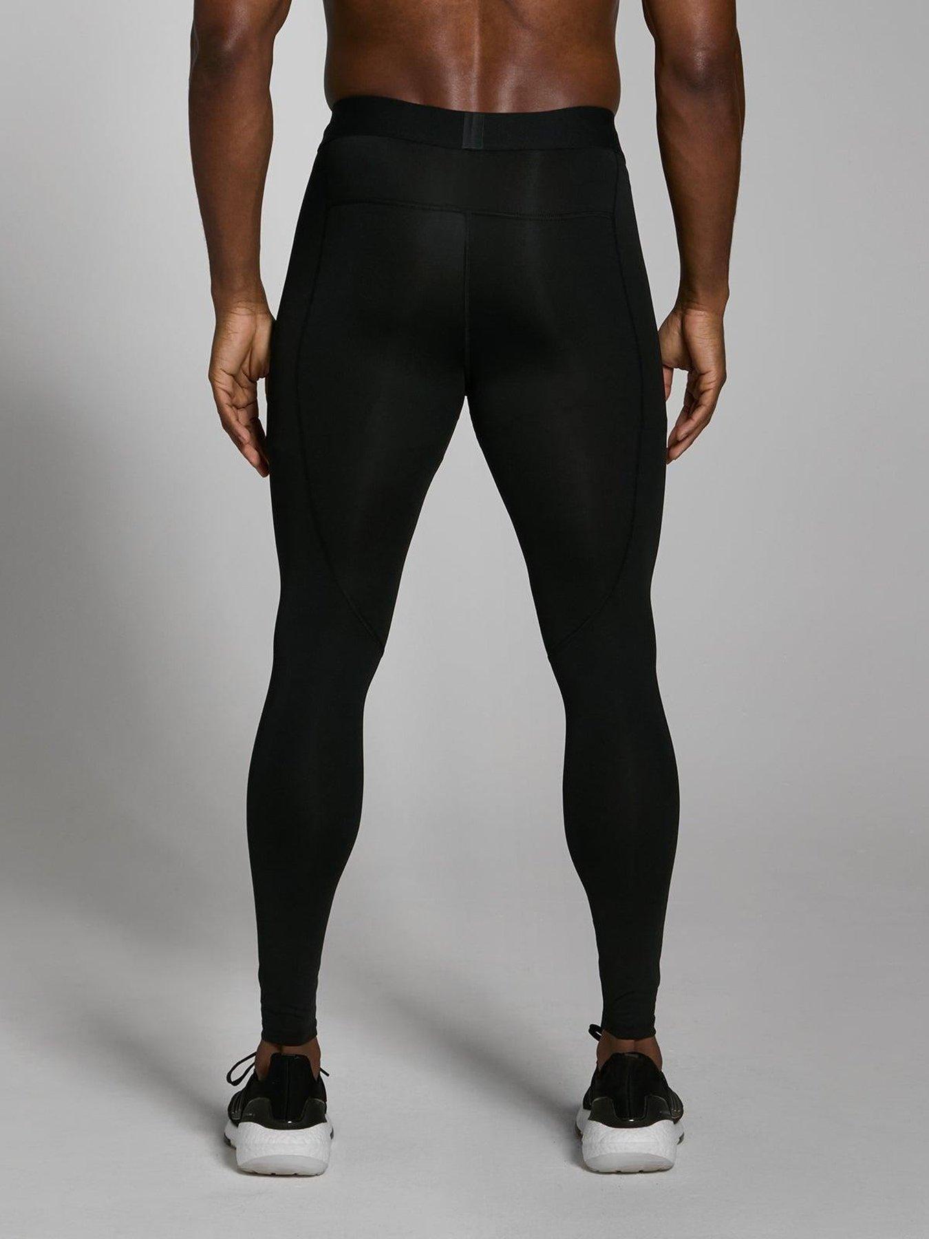 image of myprotein-mens-training-core-base-layer-tights-black