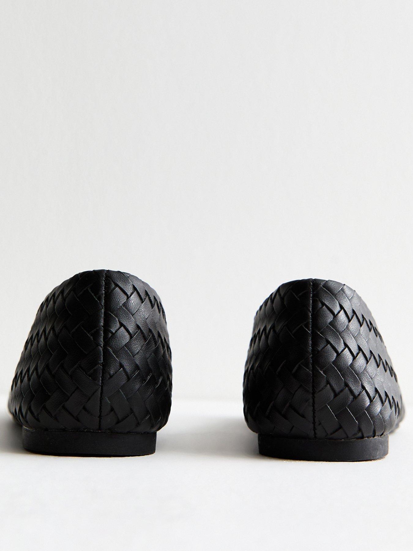 Image 3 of 4 of New Look Woven Ballet Pumps - Black