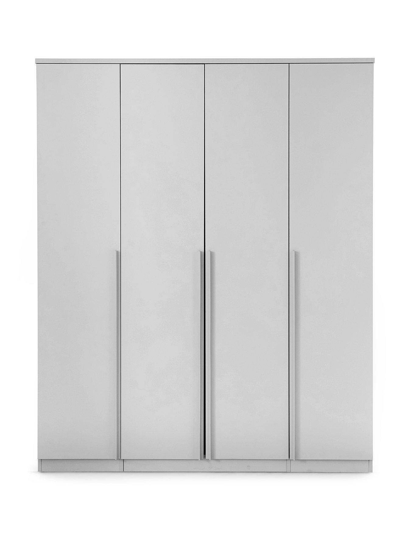 Image 2 of 7 of The Very Collection Murcia 4 Door Wardrobe - White - FSC&reg; Certified