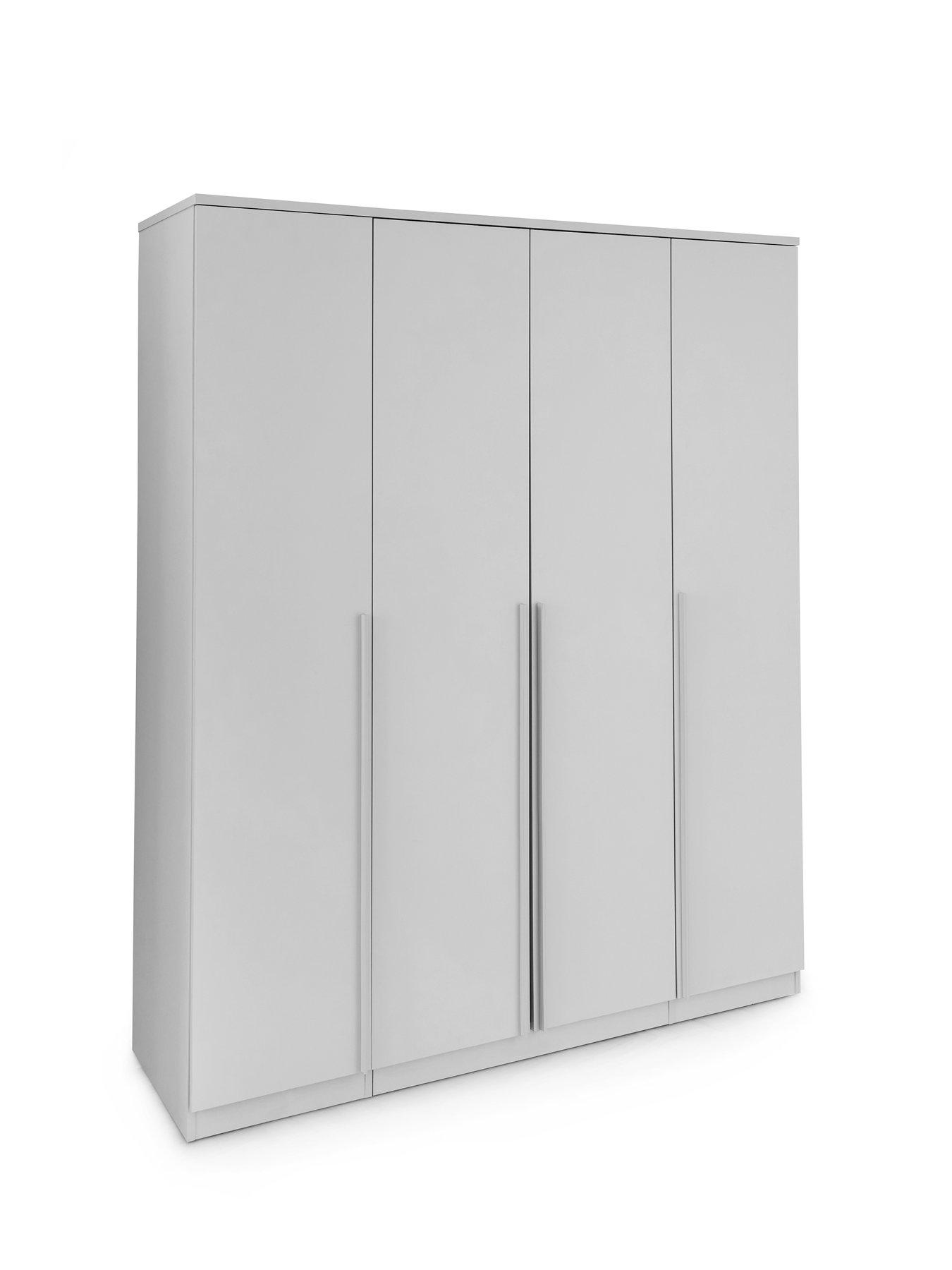 Image 3 of 7 of The Very Collection Murcia 4 Door Wardrobe - White - FSC&reg; Certified