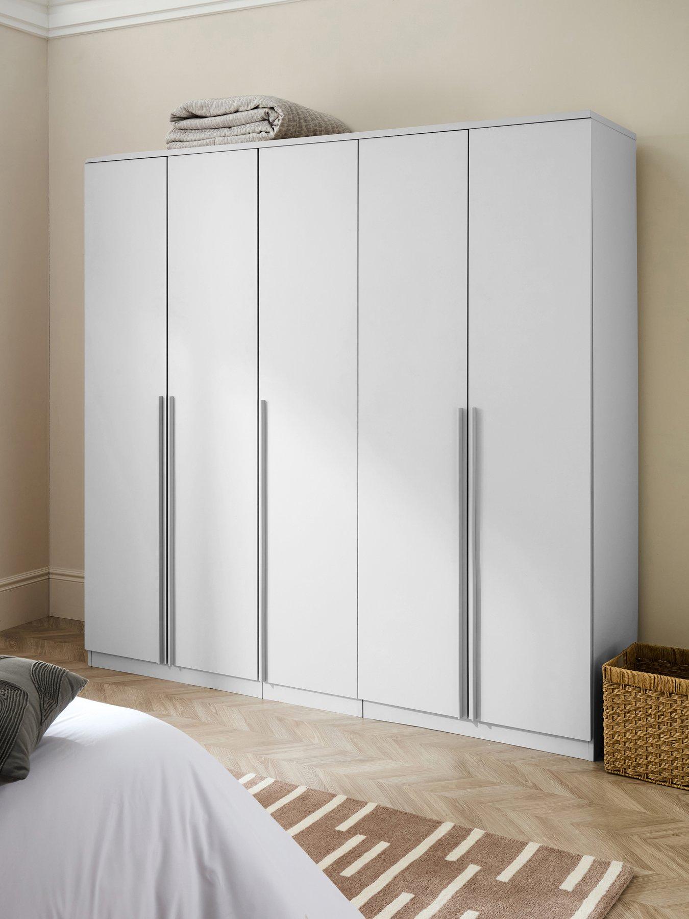 The Very Collection Murcia 5 Door Wardrobe - White - FSC® Certified