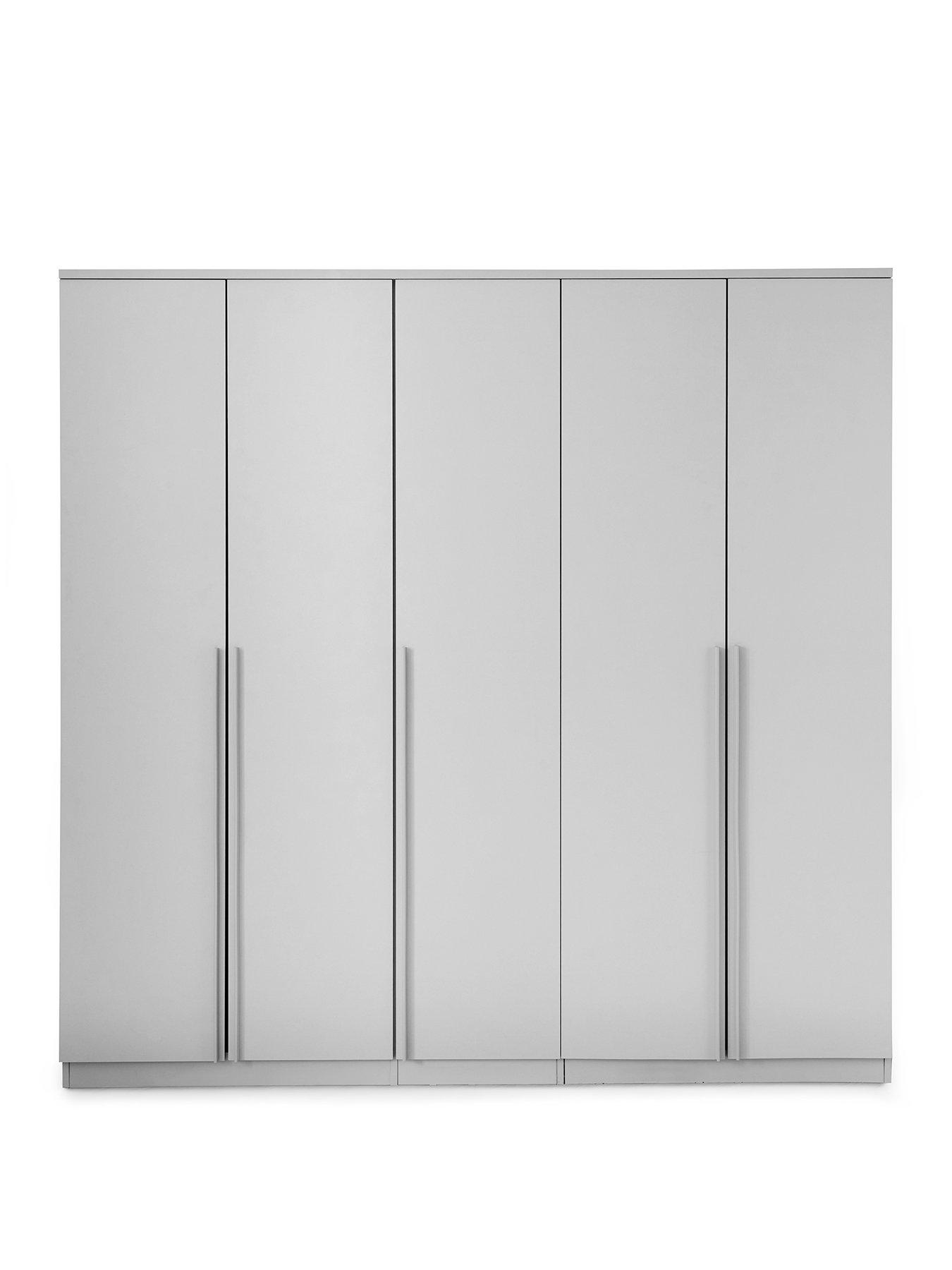 Image 2 of 7 of The Very Collection Murcia 5 Door Wardrobe - White - FSC&reg; Certified
