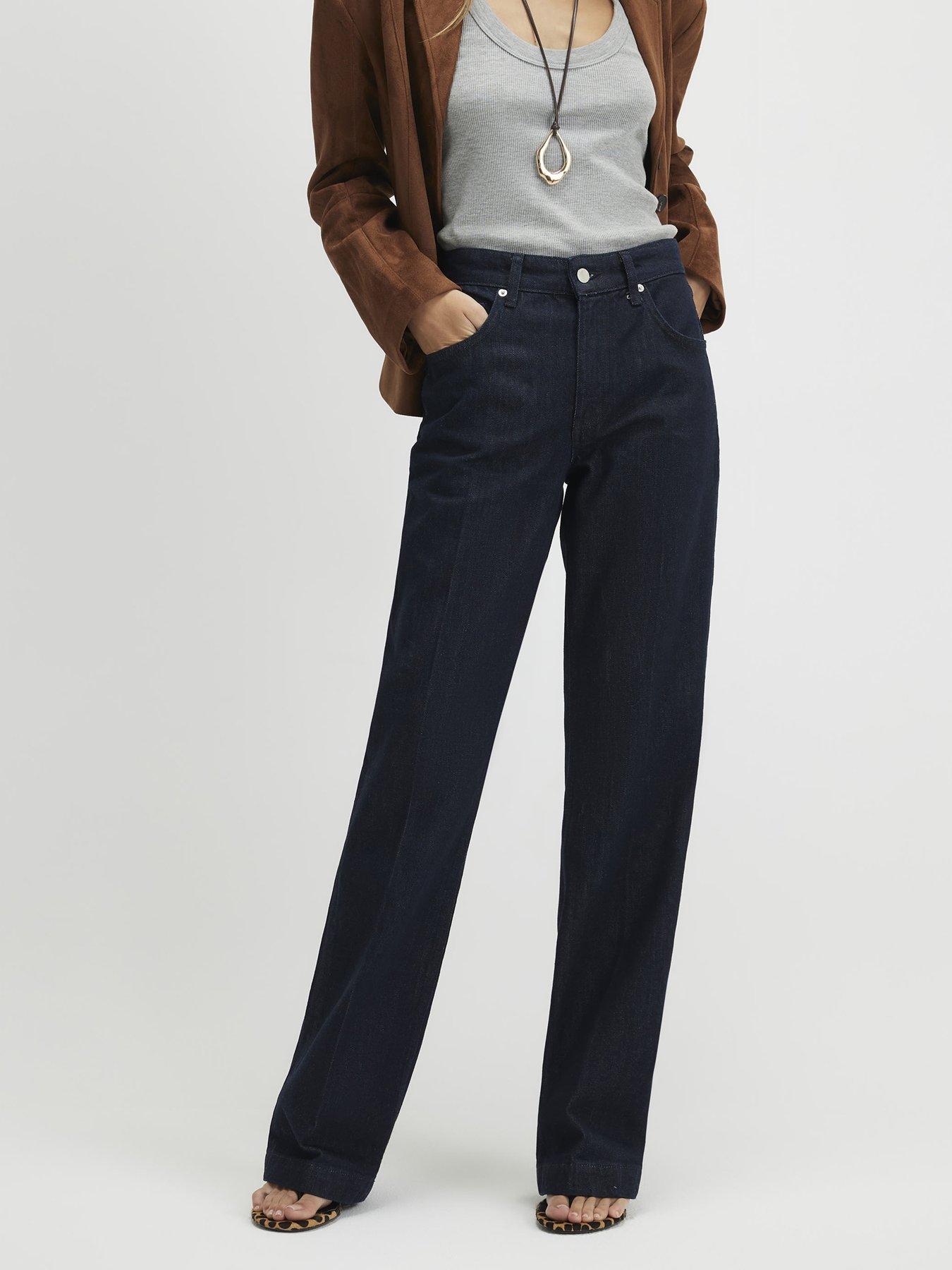 front image of river-island-vicky-bootcut-jeans-blue