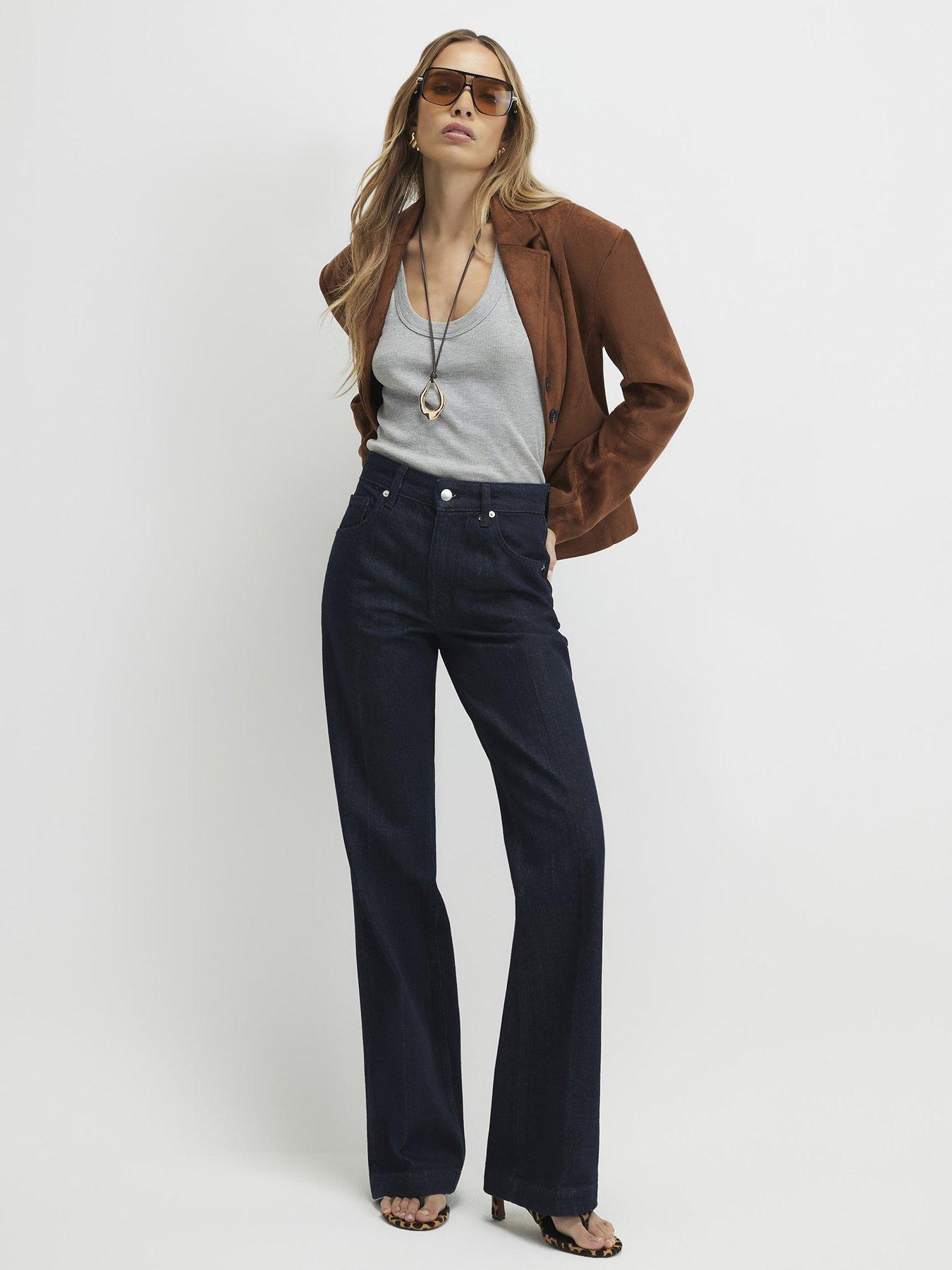  image of river-island-vicky-bootcut-jeans-blue