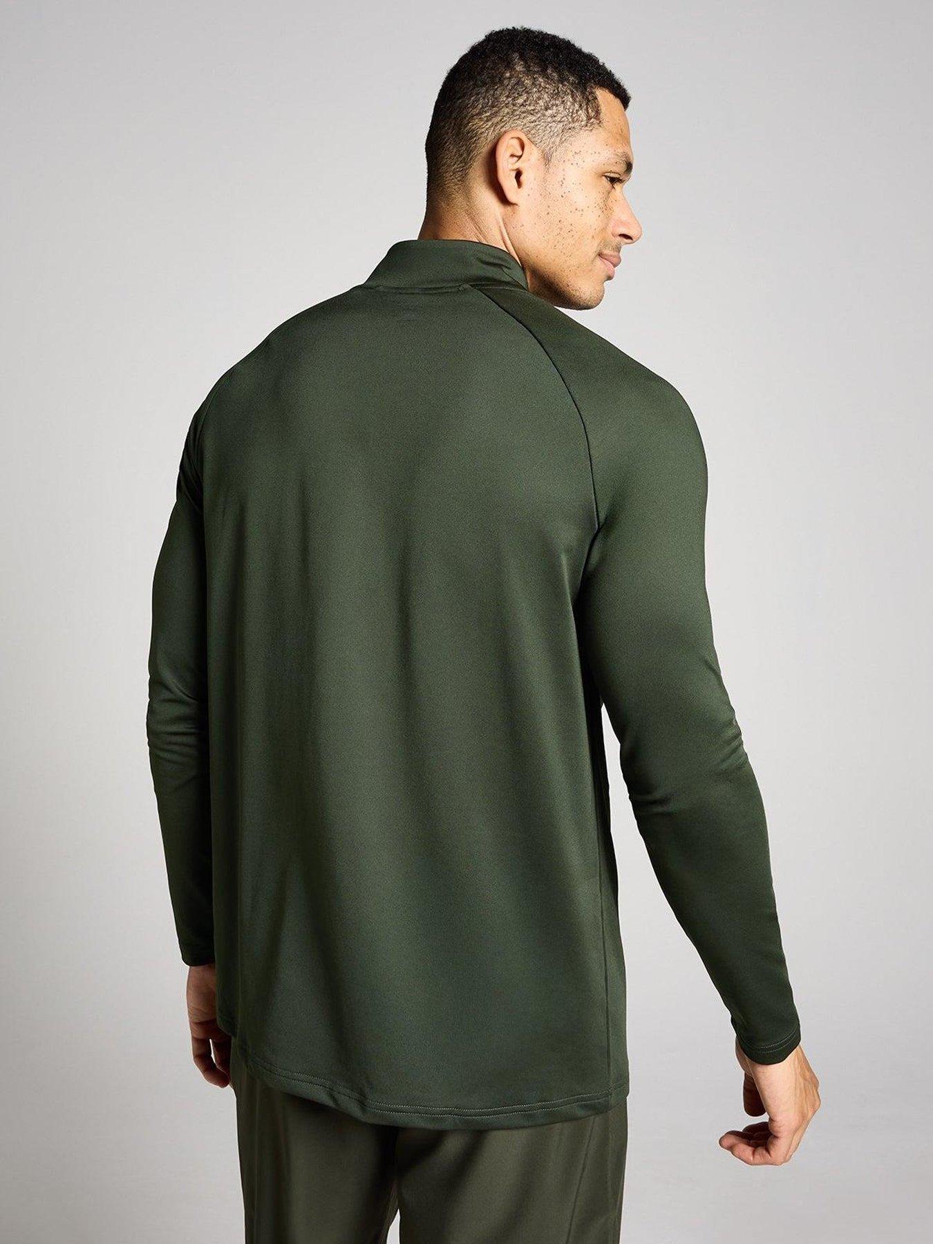 Image 2 of 4 of MyProtein Mens Training Essentials Training 1/4 Zip Top - Green