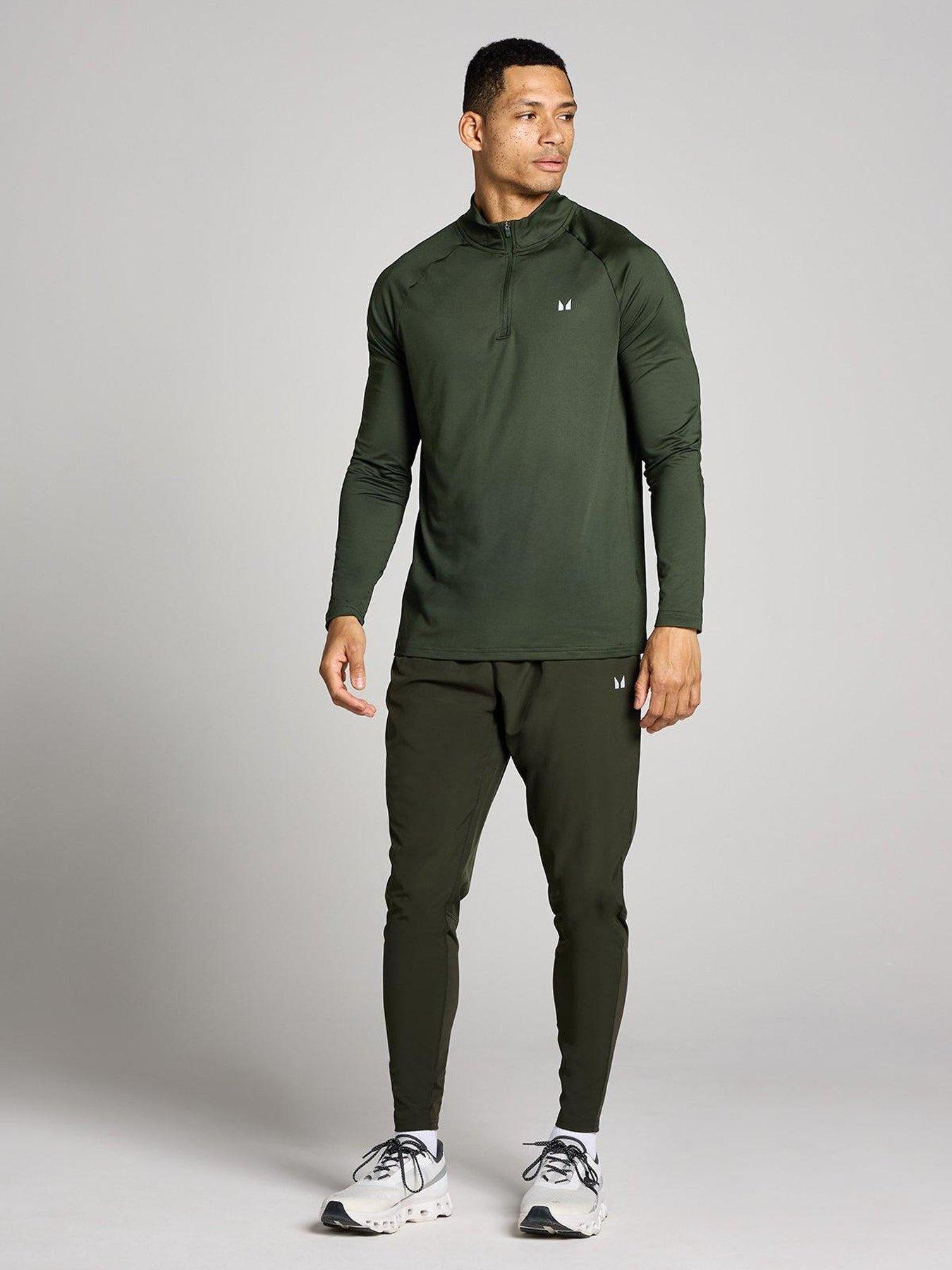 Image 3 of 4 of MyProtein Mens Training Essentials Training 1/4 Zip Top - Green