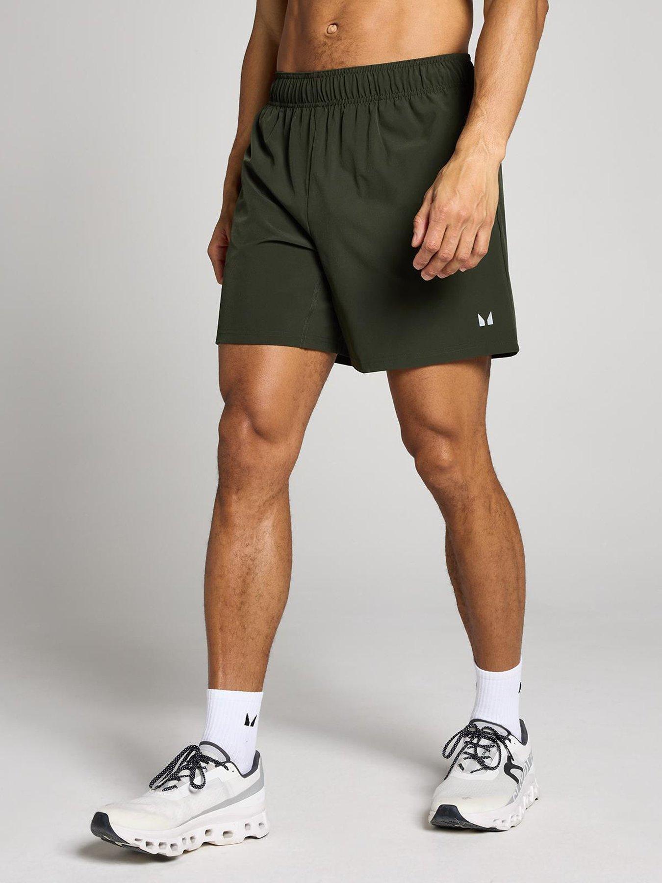 Image 1 of 4 of MyProtein Mens Training Core Training 7 Inch Woven Shorts - Green