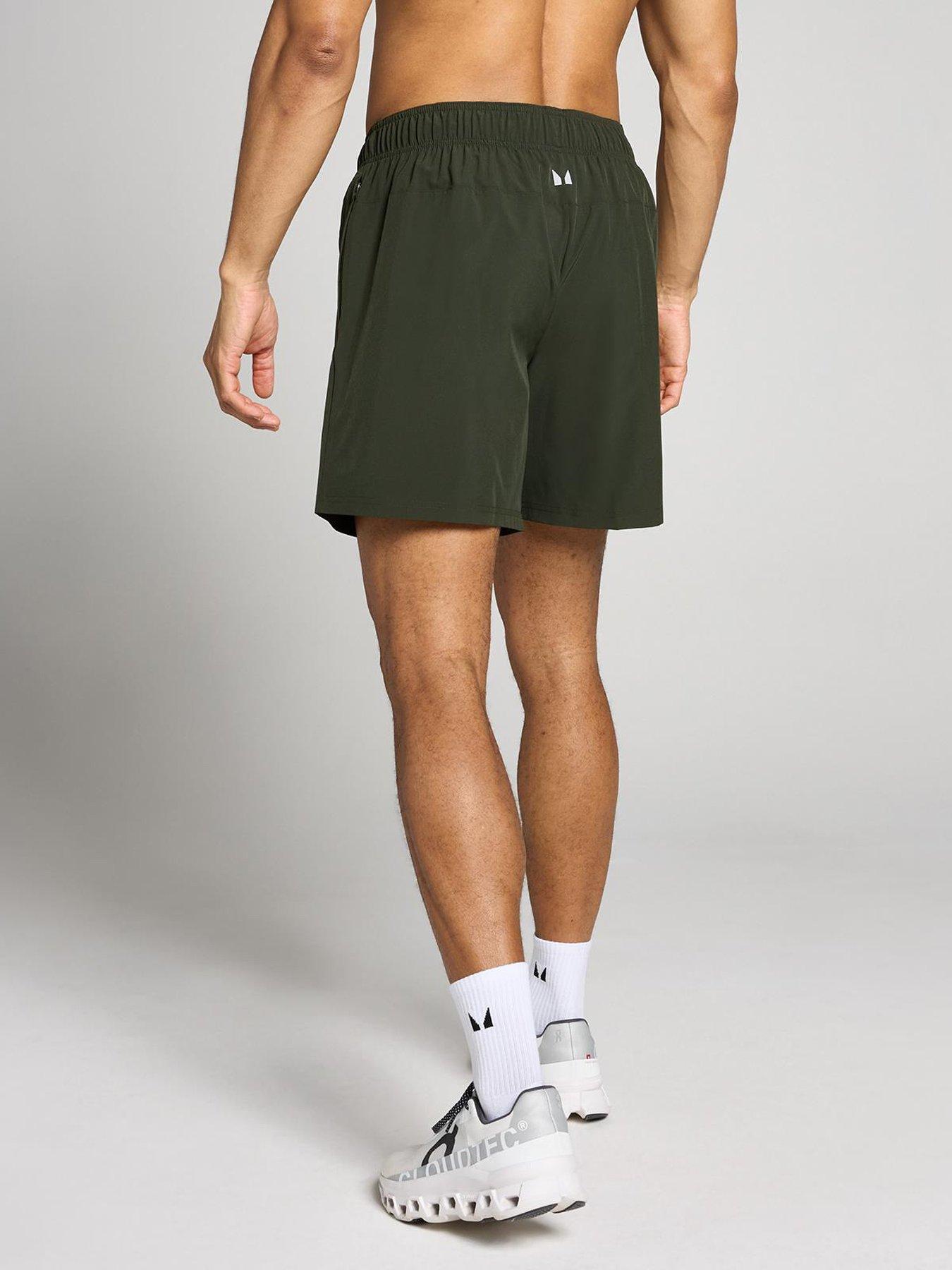 Image 2 of 4 of MyProtein Mens Training Core Training 7 Inch Woven Shorts - Green