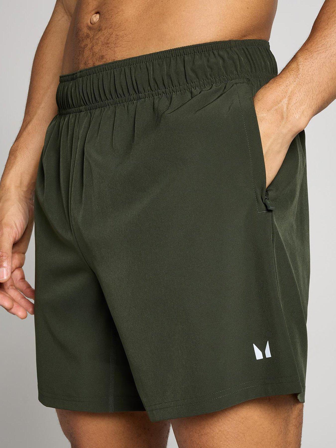 Image 4 of 4 of MyProtein Mens Training Core Training 7 Inch Woven Shorts - Green