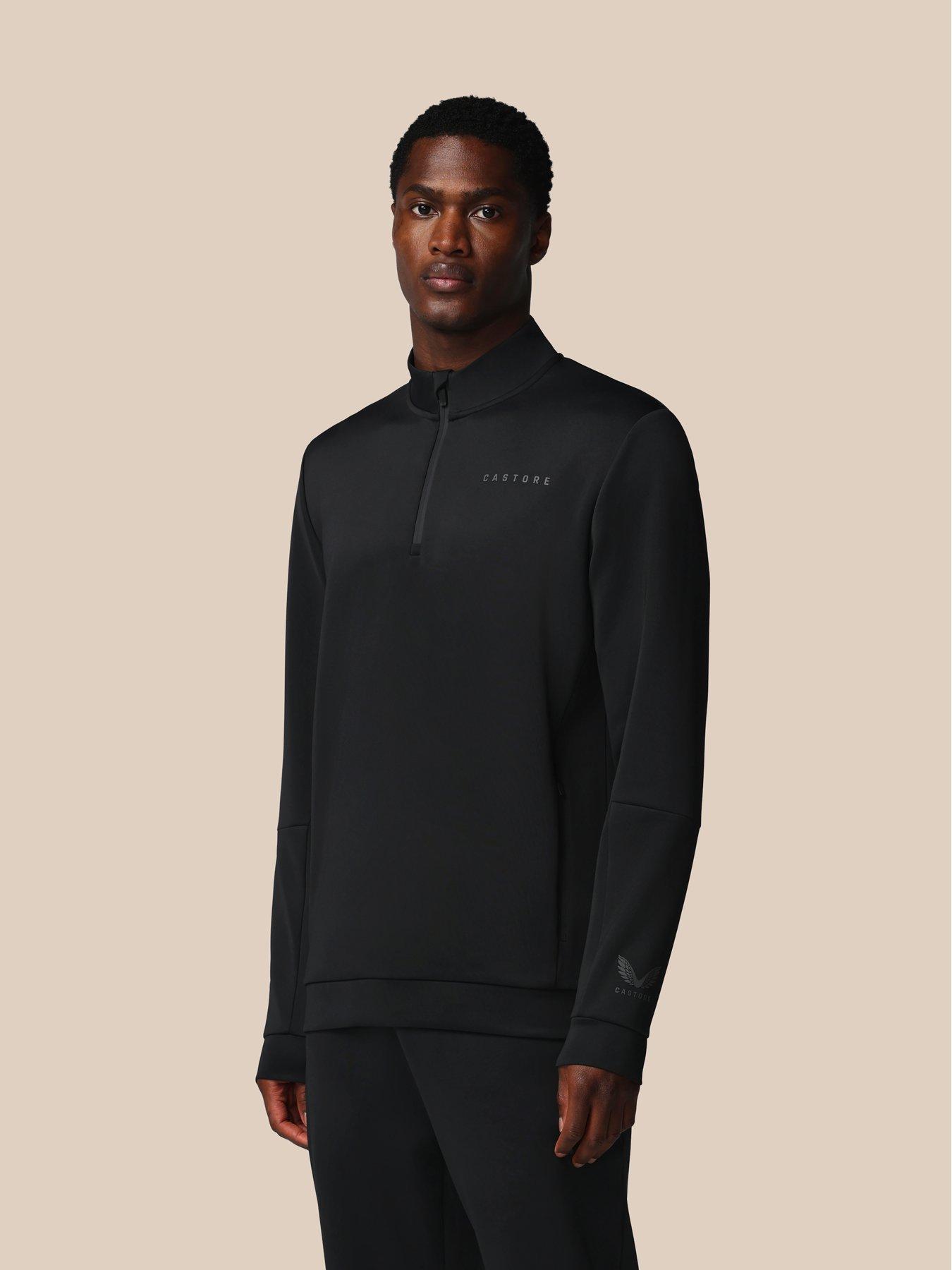 Castore Mens Training Flex 1/4 Zip Sweatshirt - Black