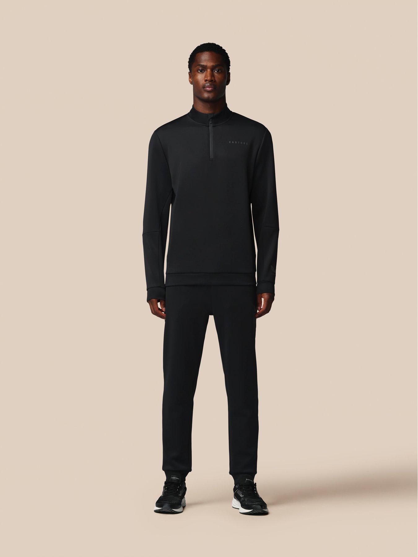 Image 3 of 7 of Castore Mens Training Flex 1/4 Zip Sweatshirt - Black