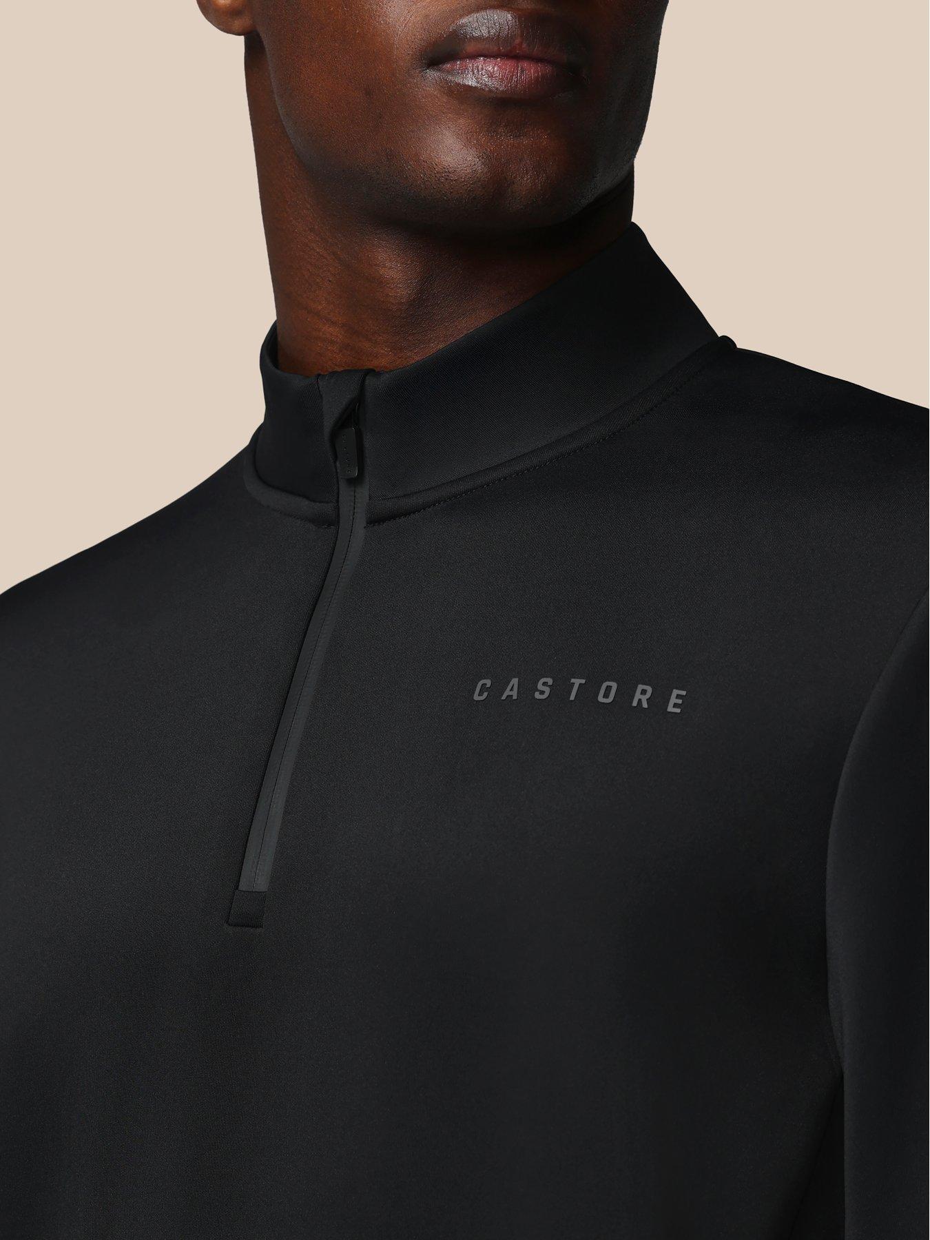 Image 6 of 7 of Castore Mens Training Flex 1/4 Zip Sweatshirt - Black