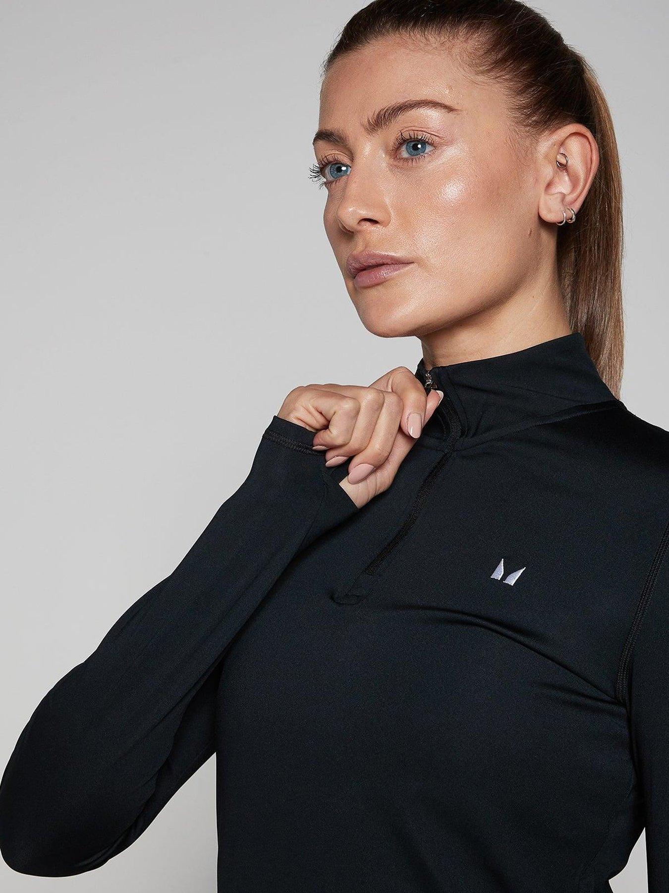  image of myprotein-womens-training-training-regular-fit-14-zip-black