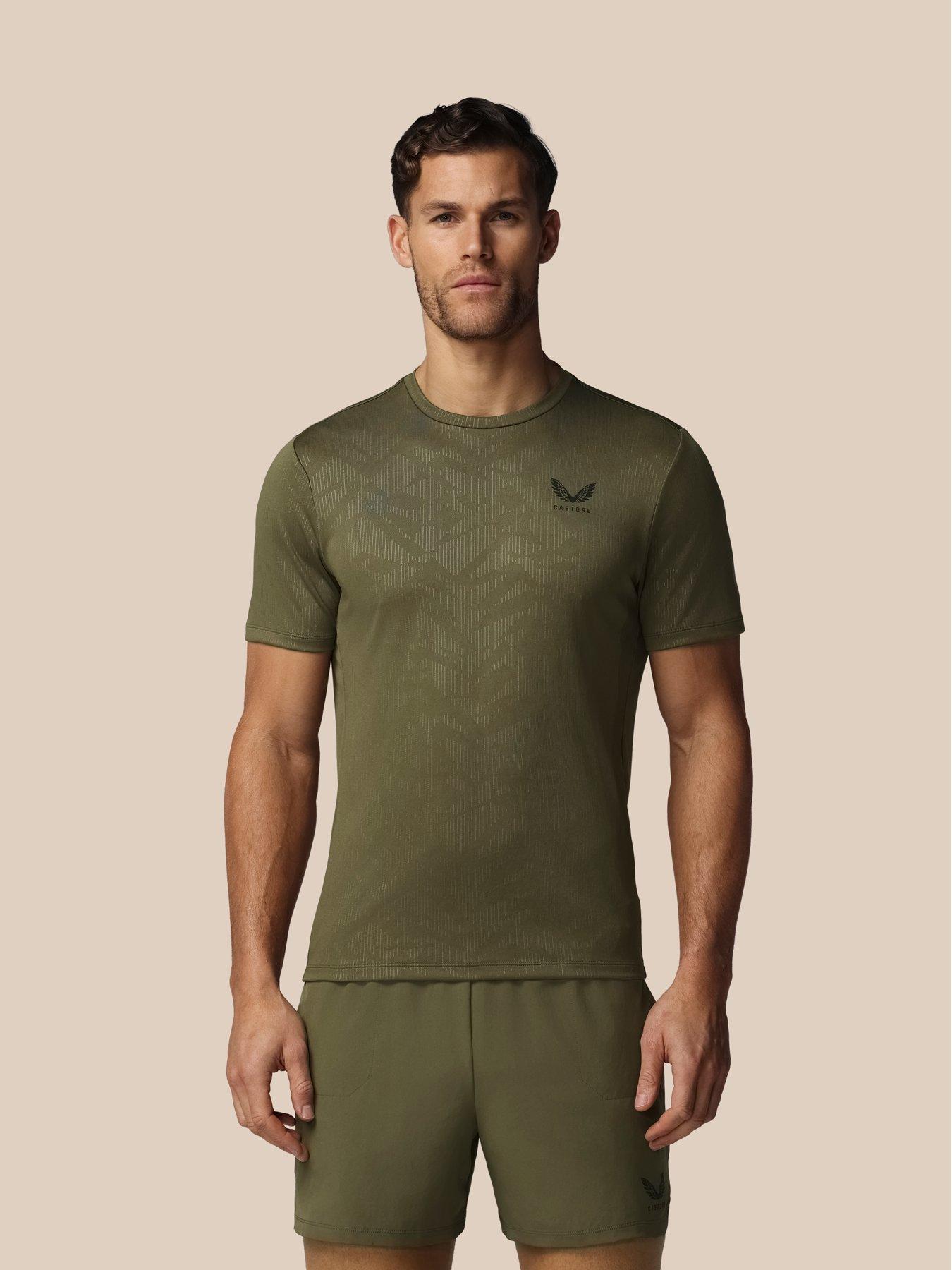 Castore Mens Training Printed T-Shirt - Green