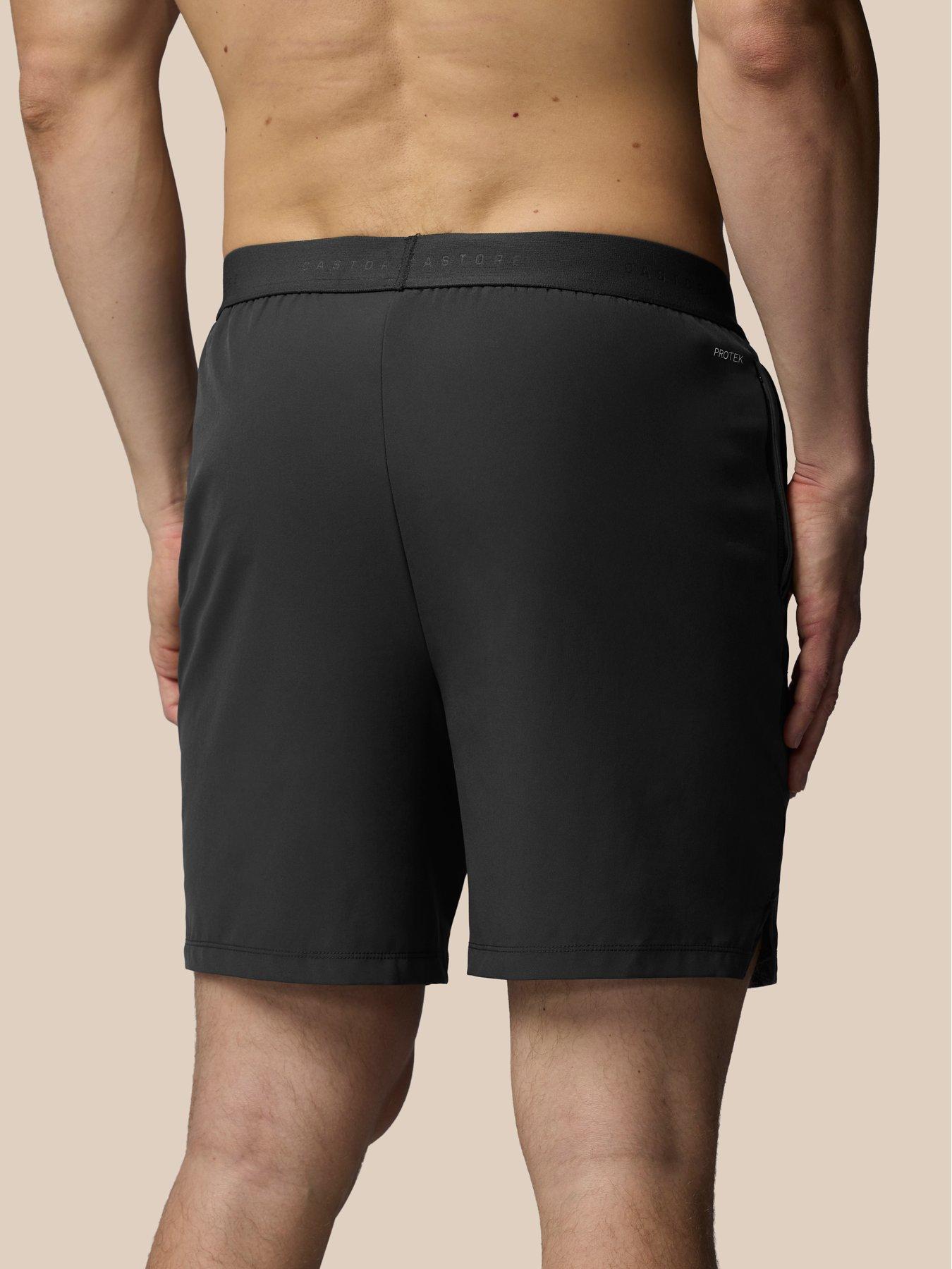 Image 2 of 7 of Castore Mens Training 7 Inch Branded Elastic Shorts - Grey