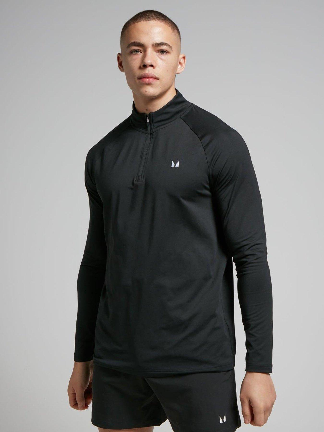 MyProtein Mens Training Essentials 1/4 Zip - Black