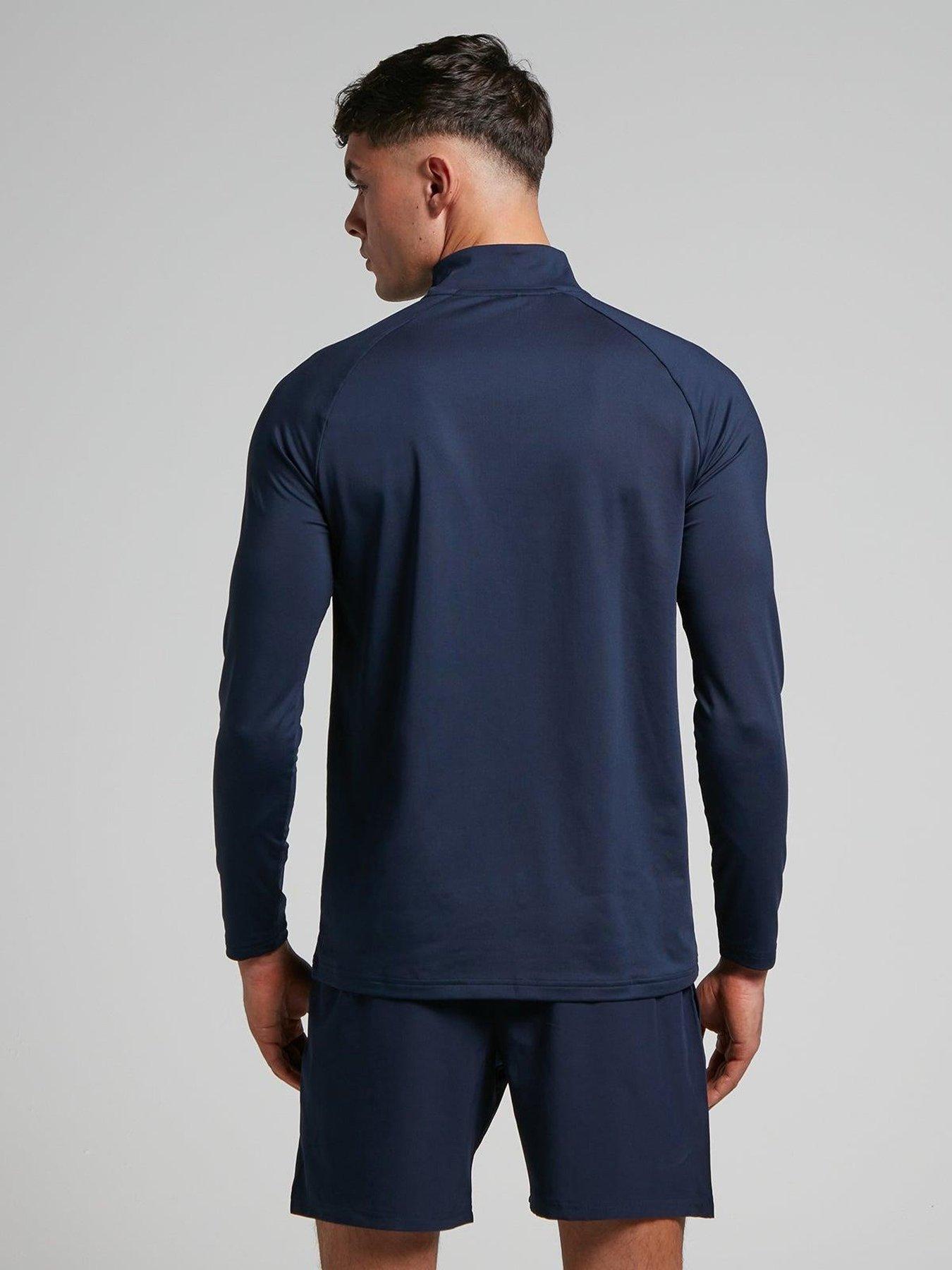  image of myprotein-mens-training-essentials-14-zip-top-navy