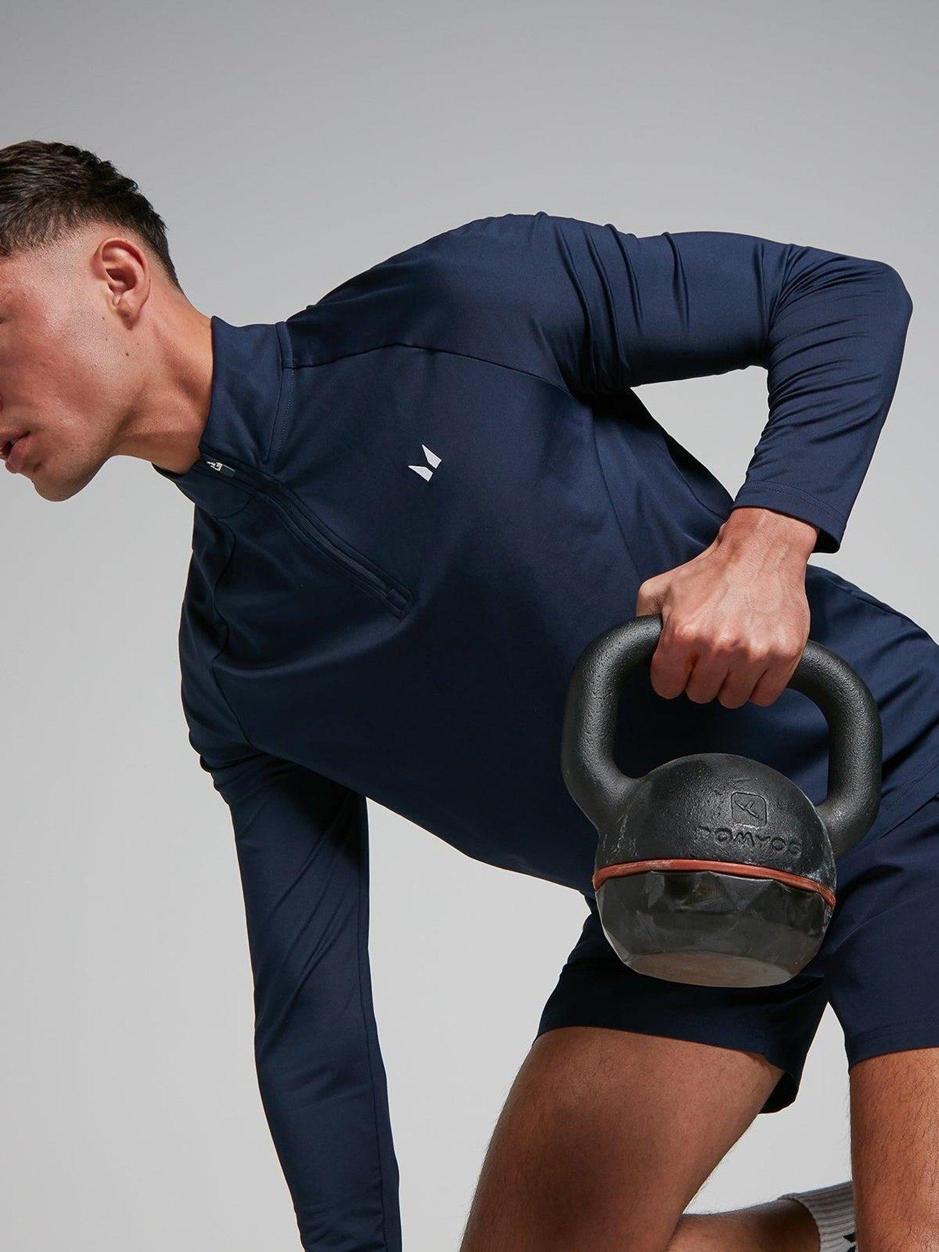  image of myprotein-mens-training-essentials-14-zip-top-navy