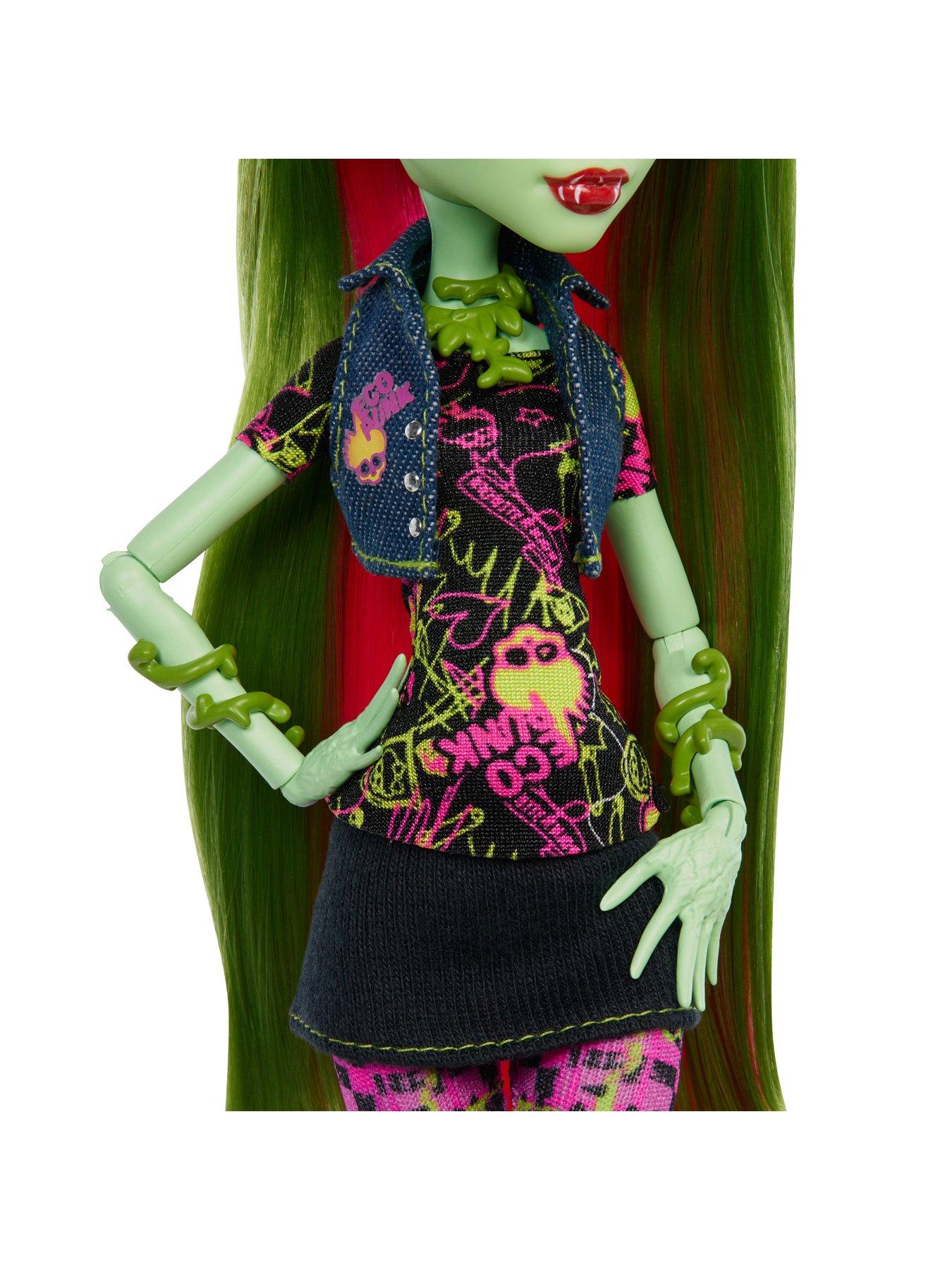  image of monster-high-boo-riginal-creeproduction-venus-mcflytrap-doll-with-diary-doll-stand-and-pet
