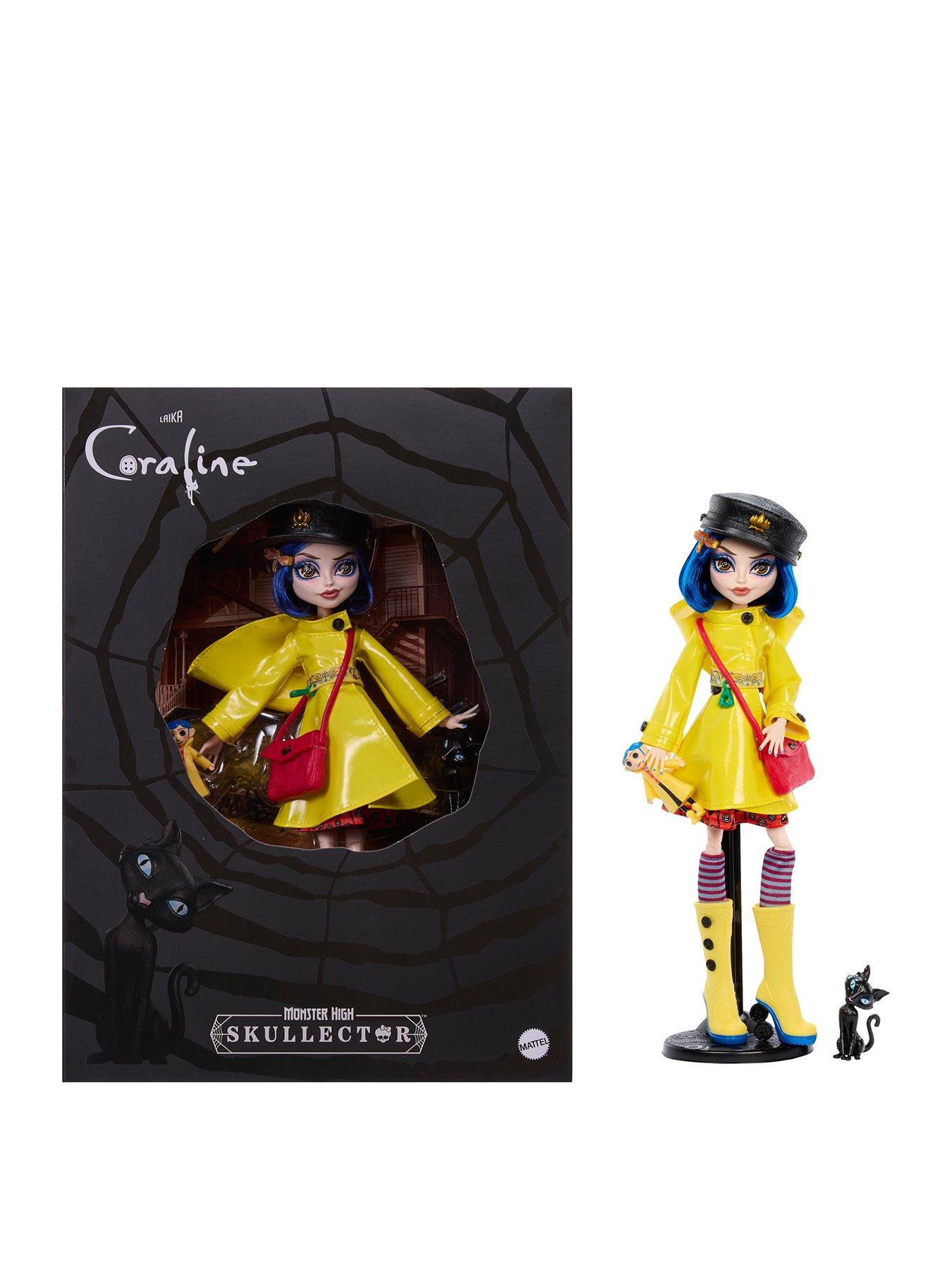 Monster High Monster High Skullector Coraline Collectible Doll in Yellow Raincoat with Cat