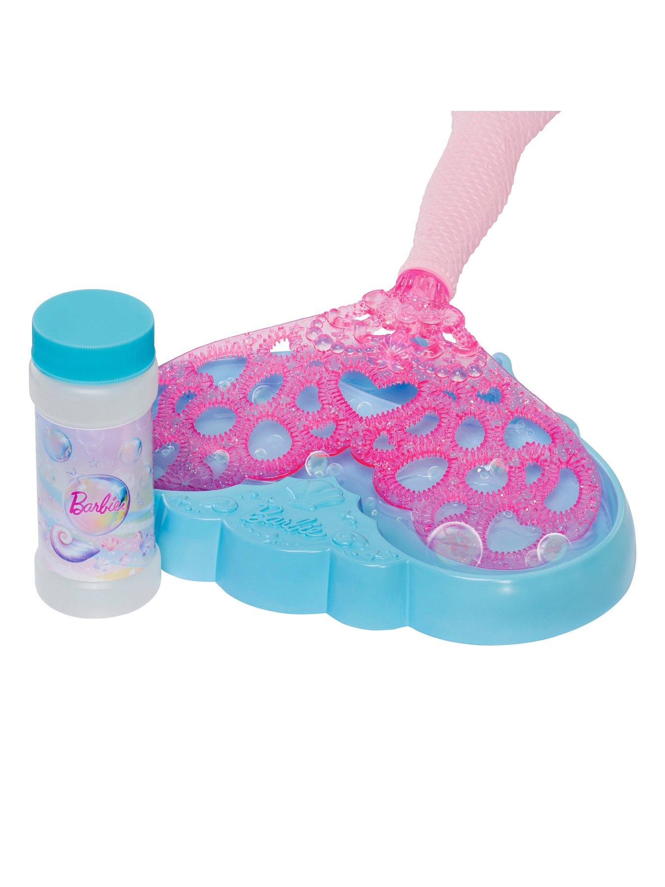 Image 3 of 6 of Barbie Bubble Sparkle Mermaid Doll with Bubble-Making Feature, Includes Bubble Solution &amp; Hairbrush