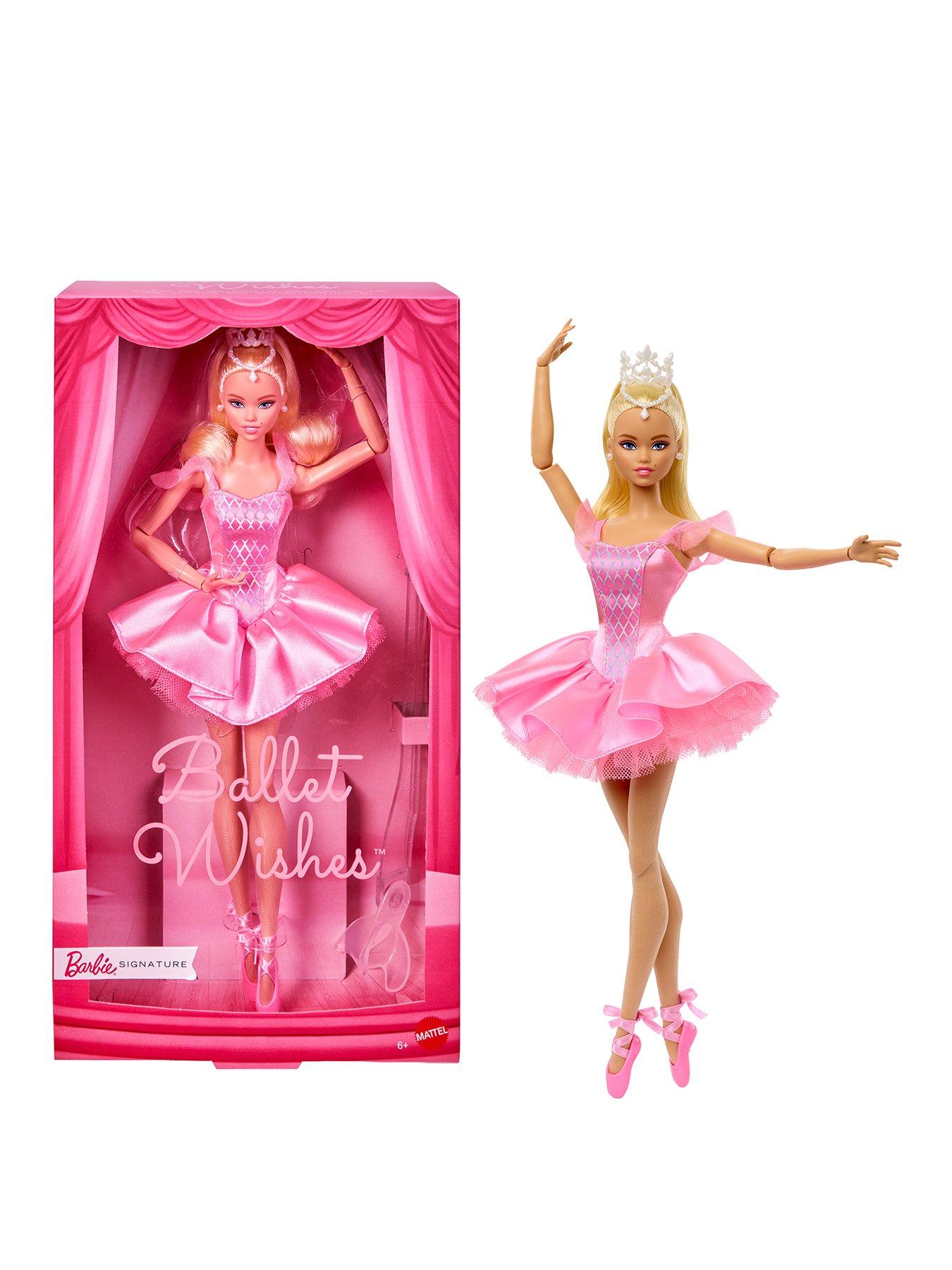 Barbie Signature Ballet Wishes Doll, Collectible Fashion Doll in Satiny, Pink Tutu