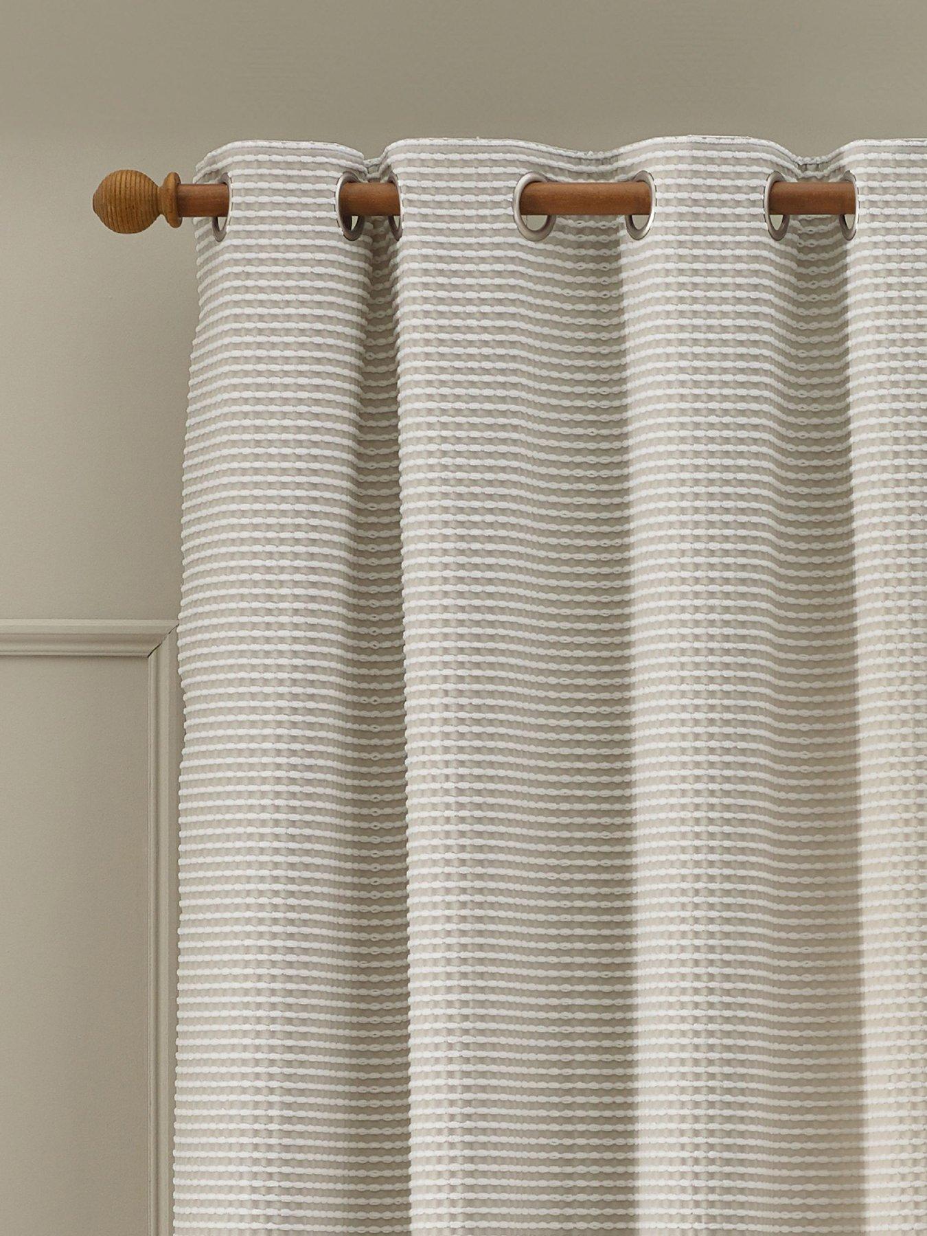 Image 2 of 3 of Catherine Lansfield Stab Stitch Curtains