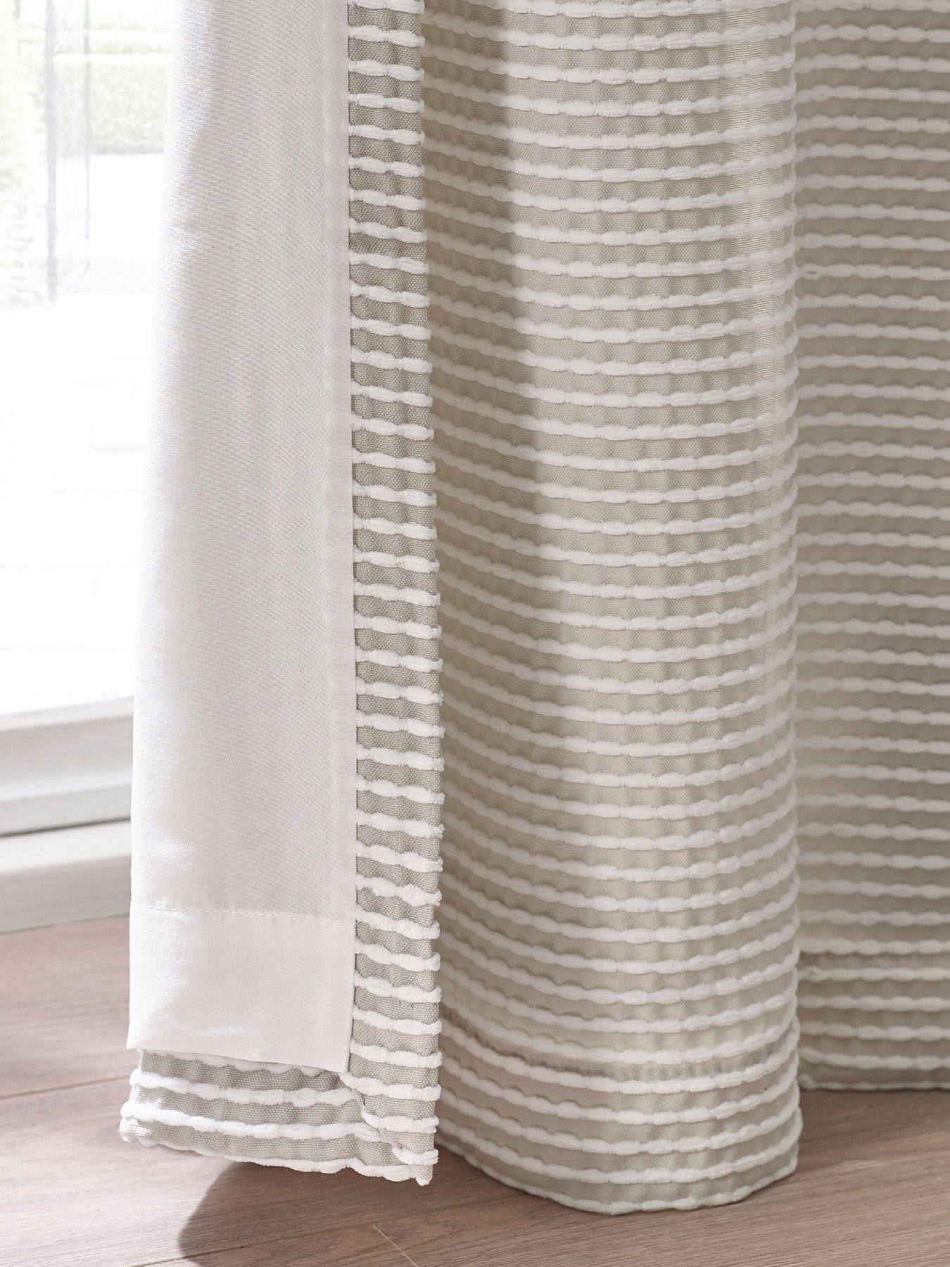 Image 3 of 3 of Catherine Lansfield Stab Stitch Curtains