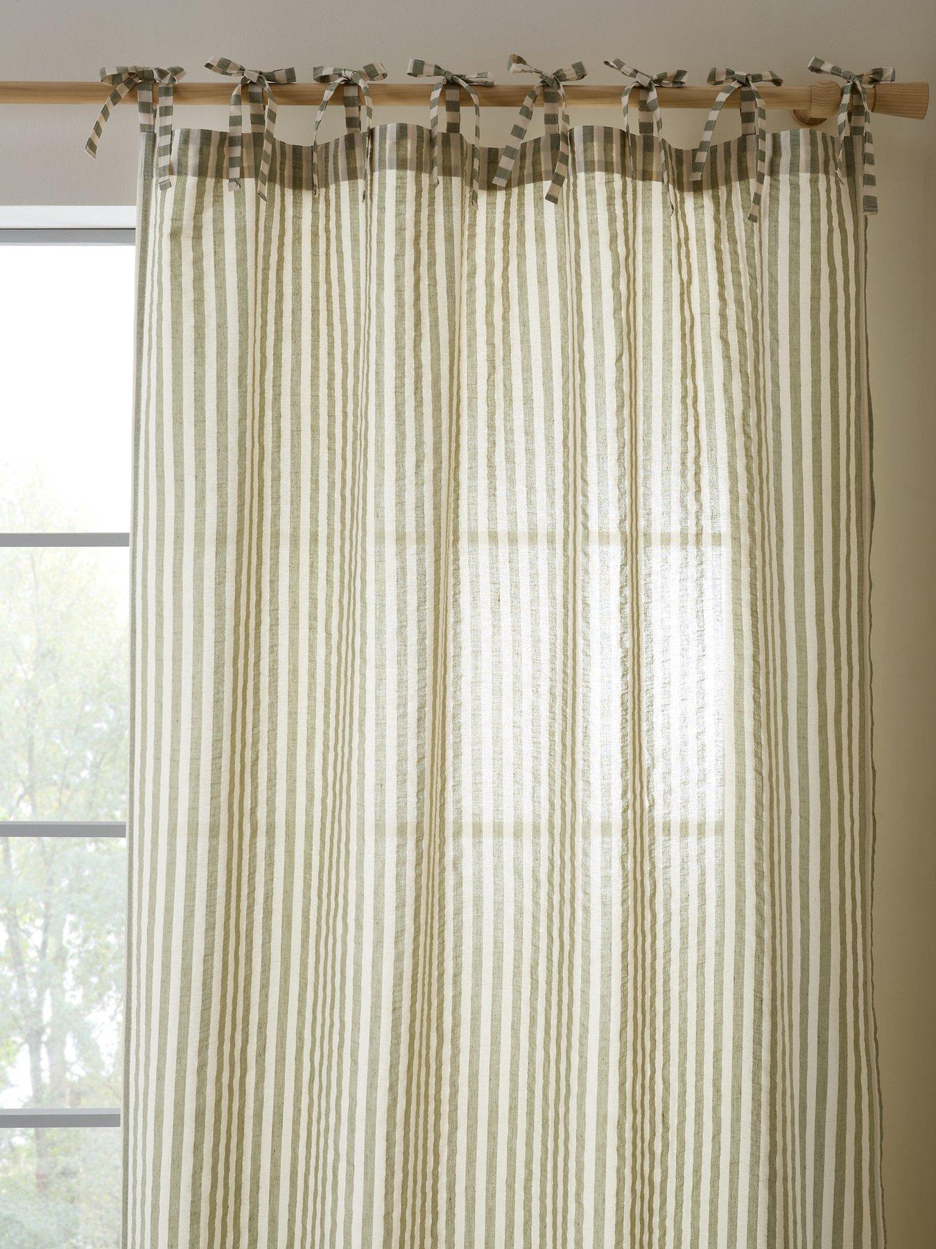 Image 2 of 3 of Pineapple Elephant Zanzibar Yarn Dyed Stripe Tie Top Panel Voile