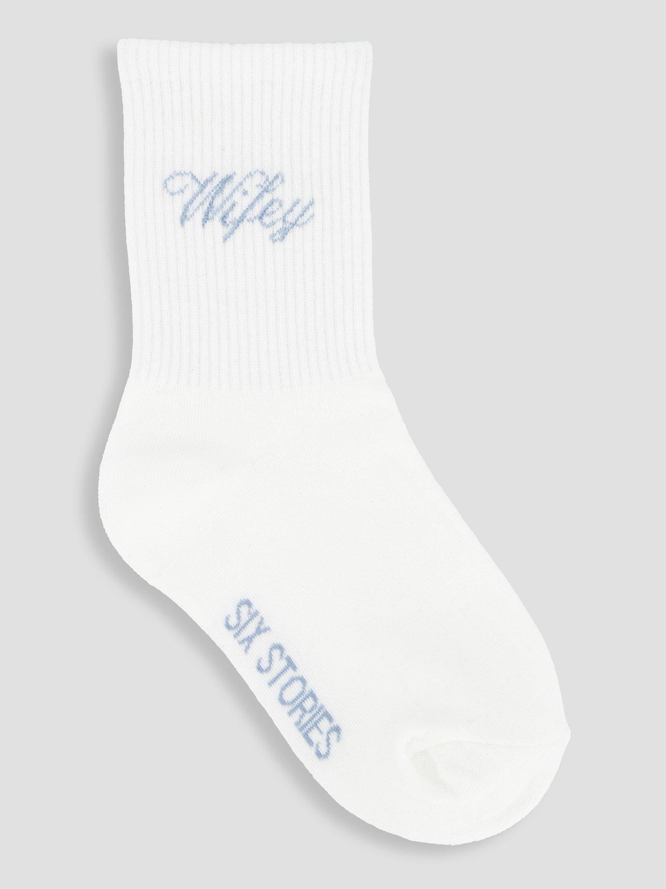 six-stories-just-married-socks-white