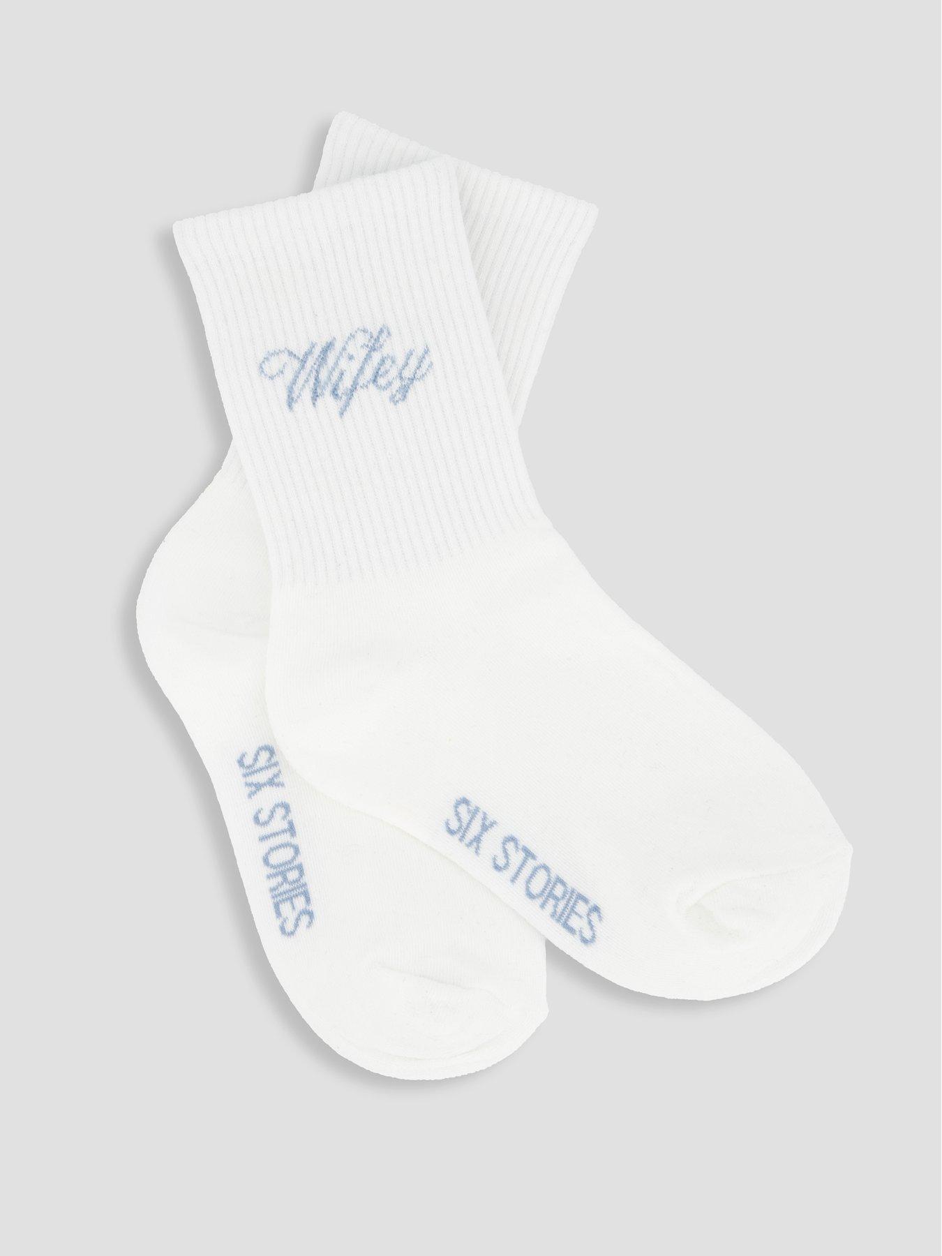  image of six-stories-just-married-socks-white