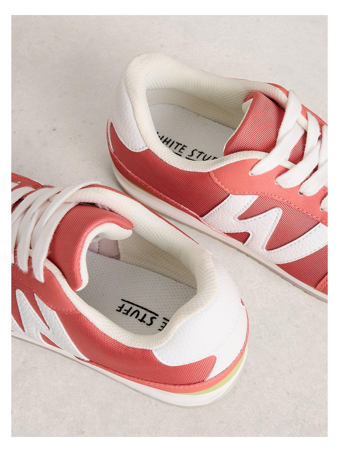  image of white-stuff-lucy-lace-up-trainer-pink