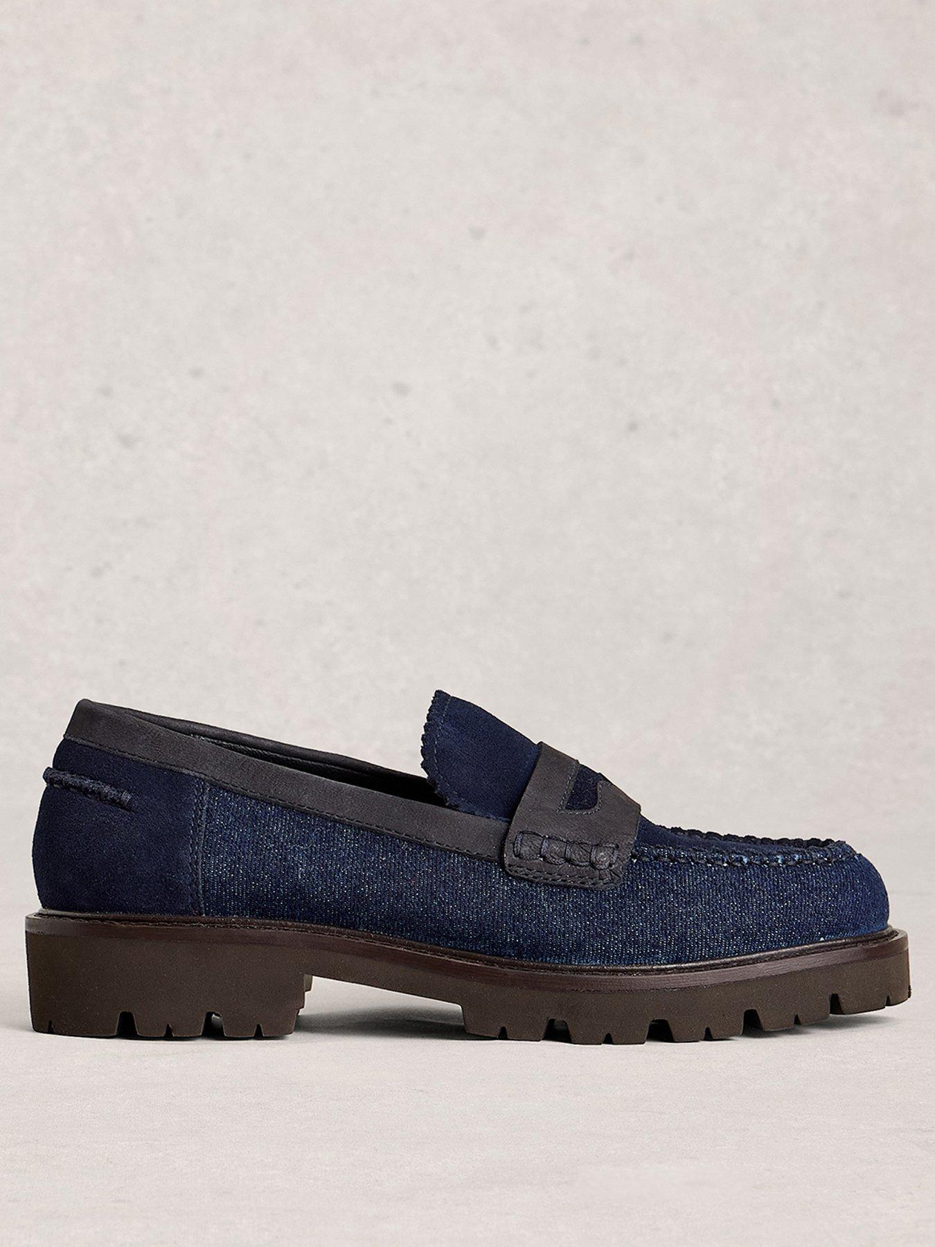  image of white-stuff-laura-chunky-loafer-blue