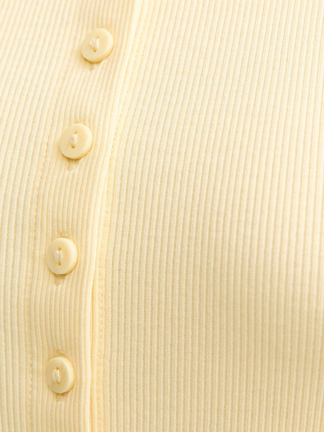  image of new-look-button-through-tank-top-light-yellow