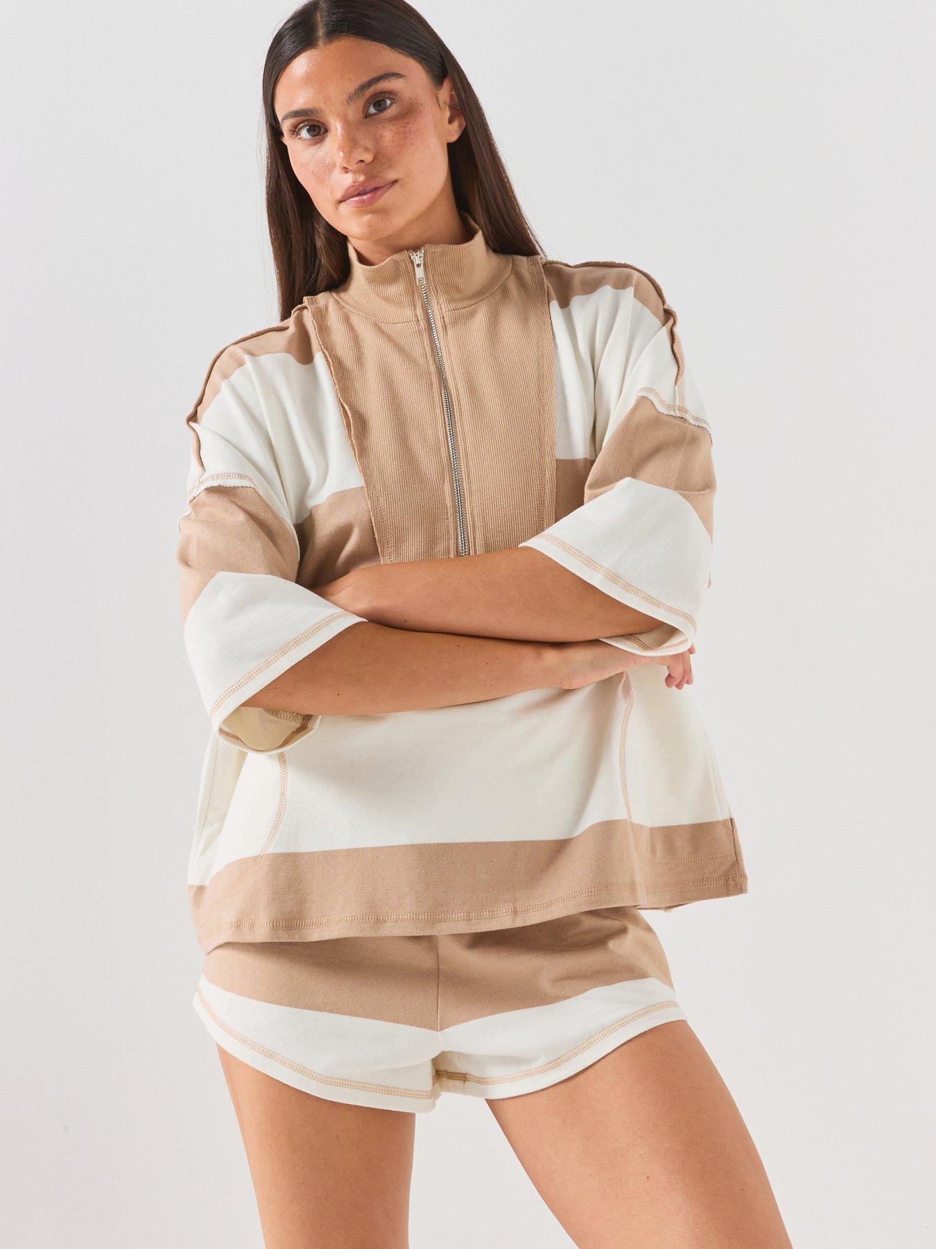 FP Movement Womens Training Retro Rugby Set - Beige