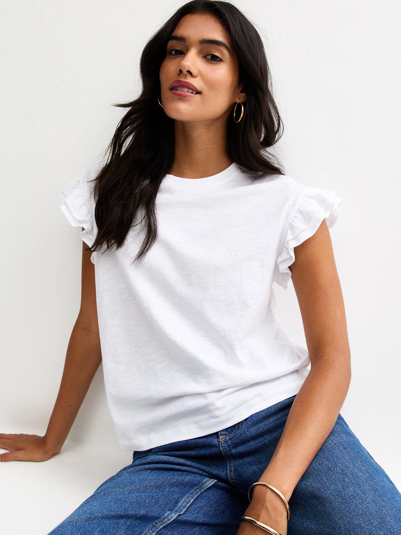 new-look-cotton-slub-frill-sleeve-t-shirt-white