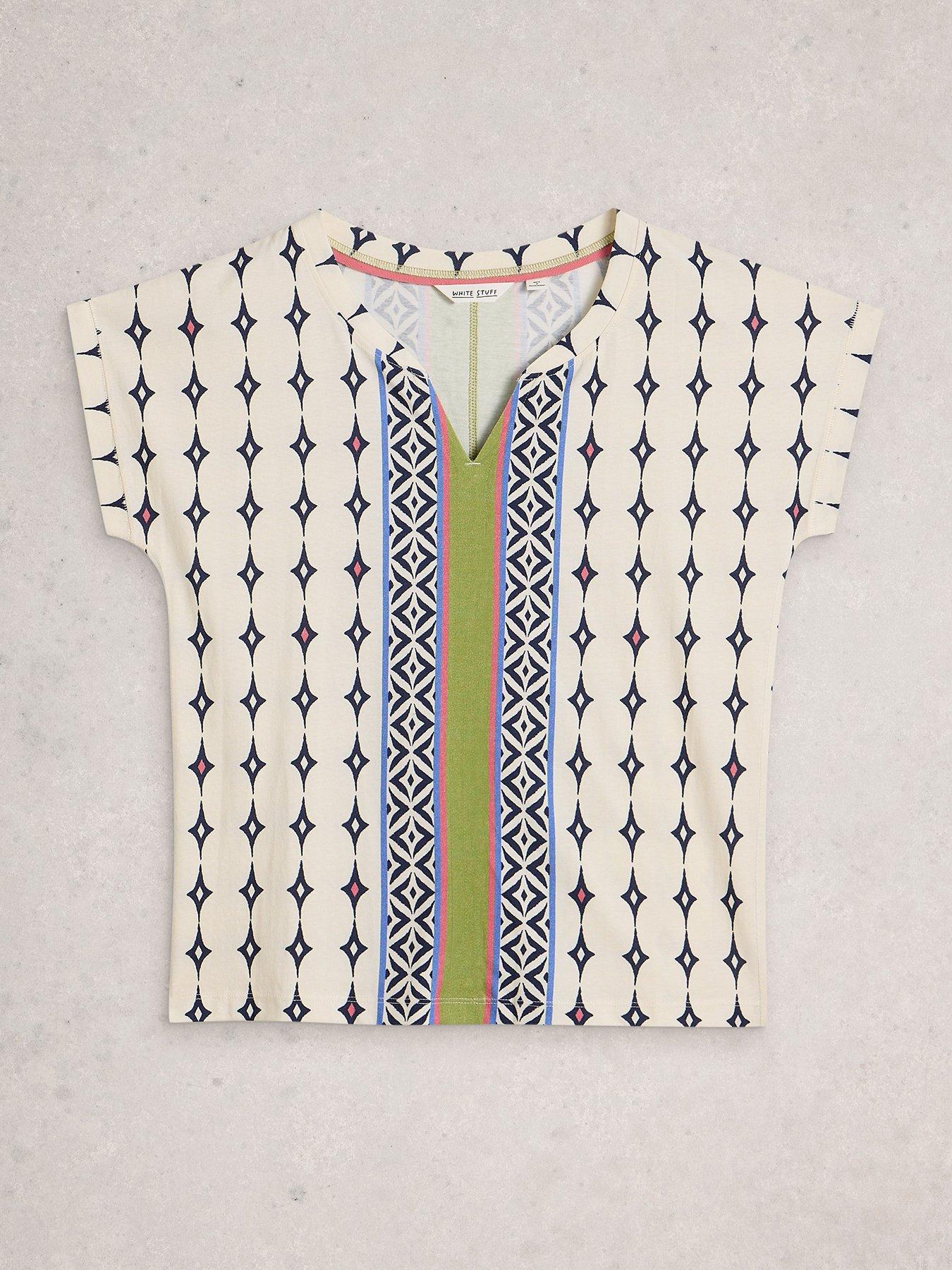  image of white-stuff-nelly-notch-neck-tee