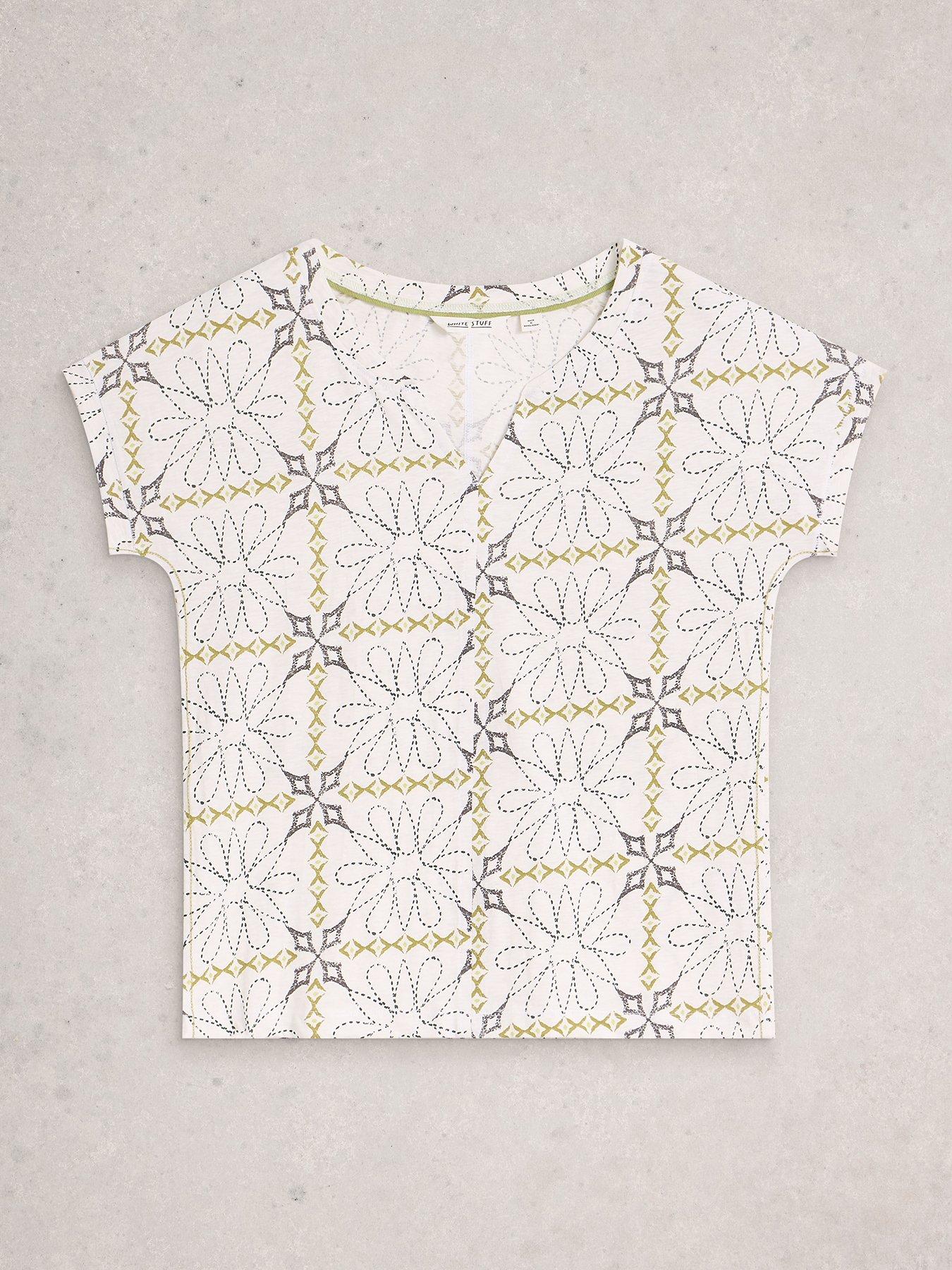  image of white-stuff-nelly-notch-neck-tee