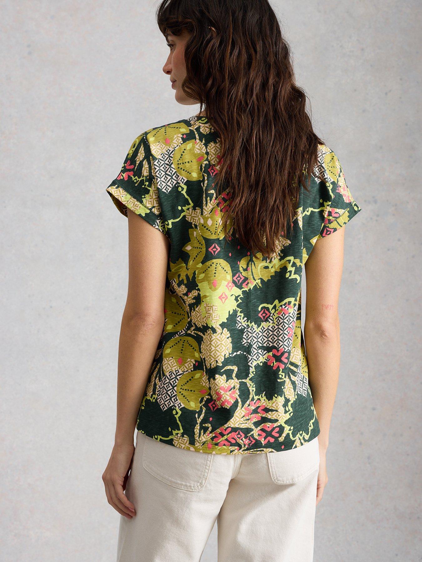 Image 2 of 6 of White Stuff Nelly Notch Neck Tee